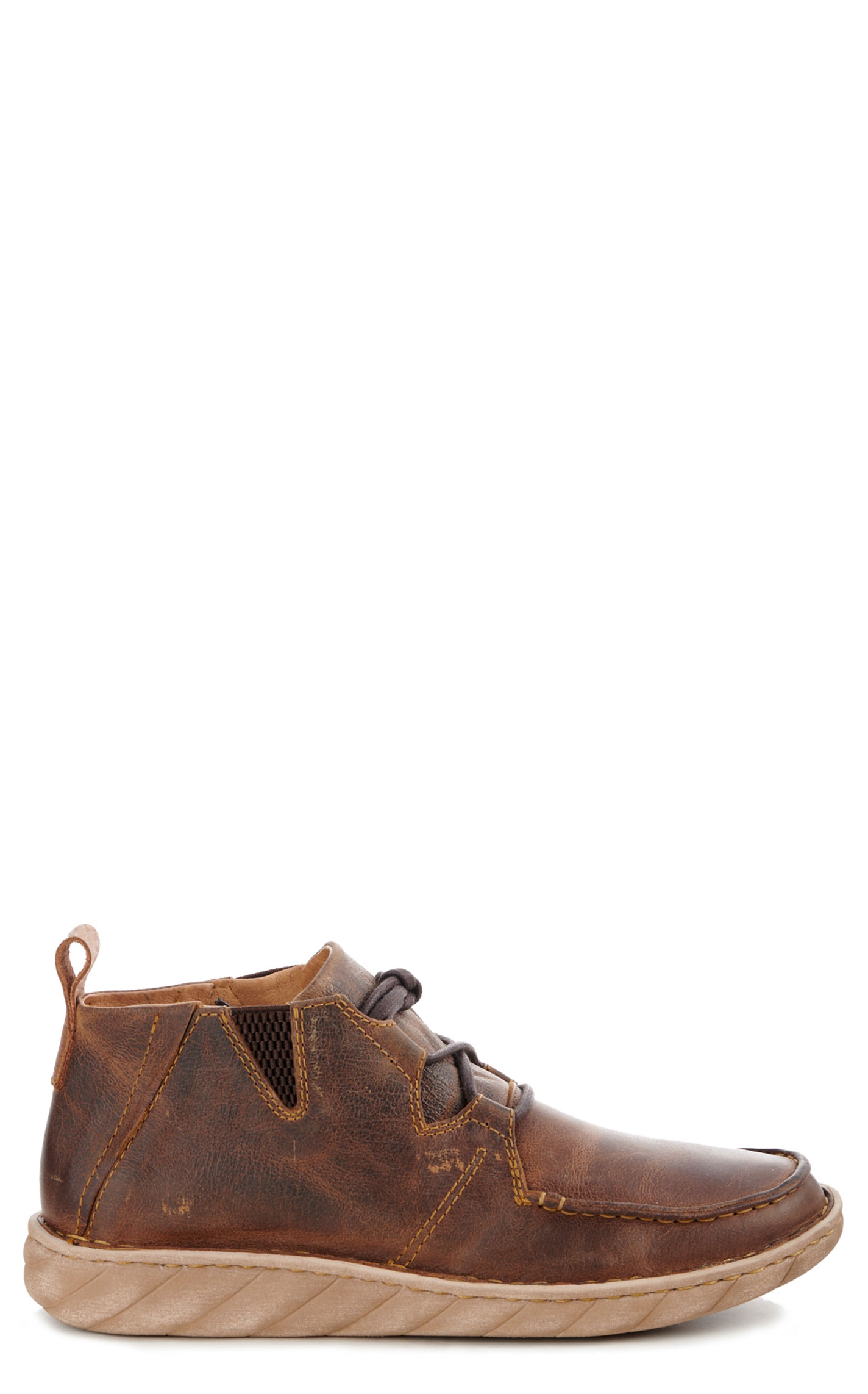 Tony Lama Men's Camino Brown Lace Up Moc Toe Casual Shoe - Image 1