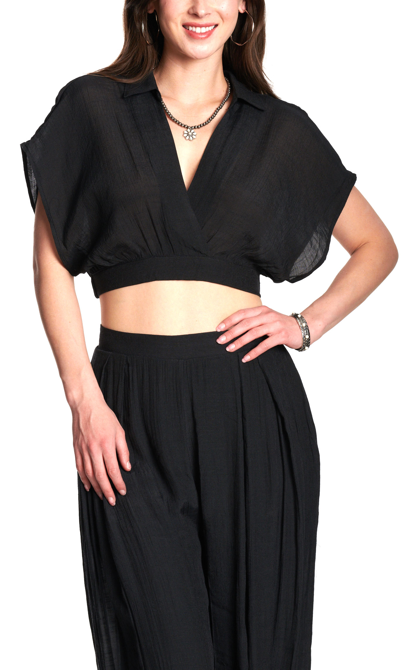 HYFVE Women's Black Crop Top - Image 1