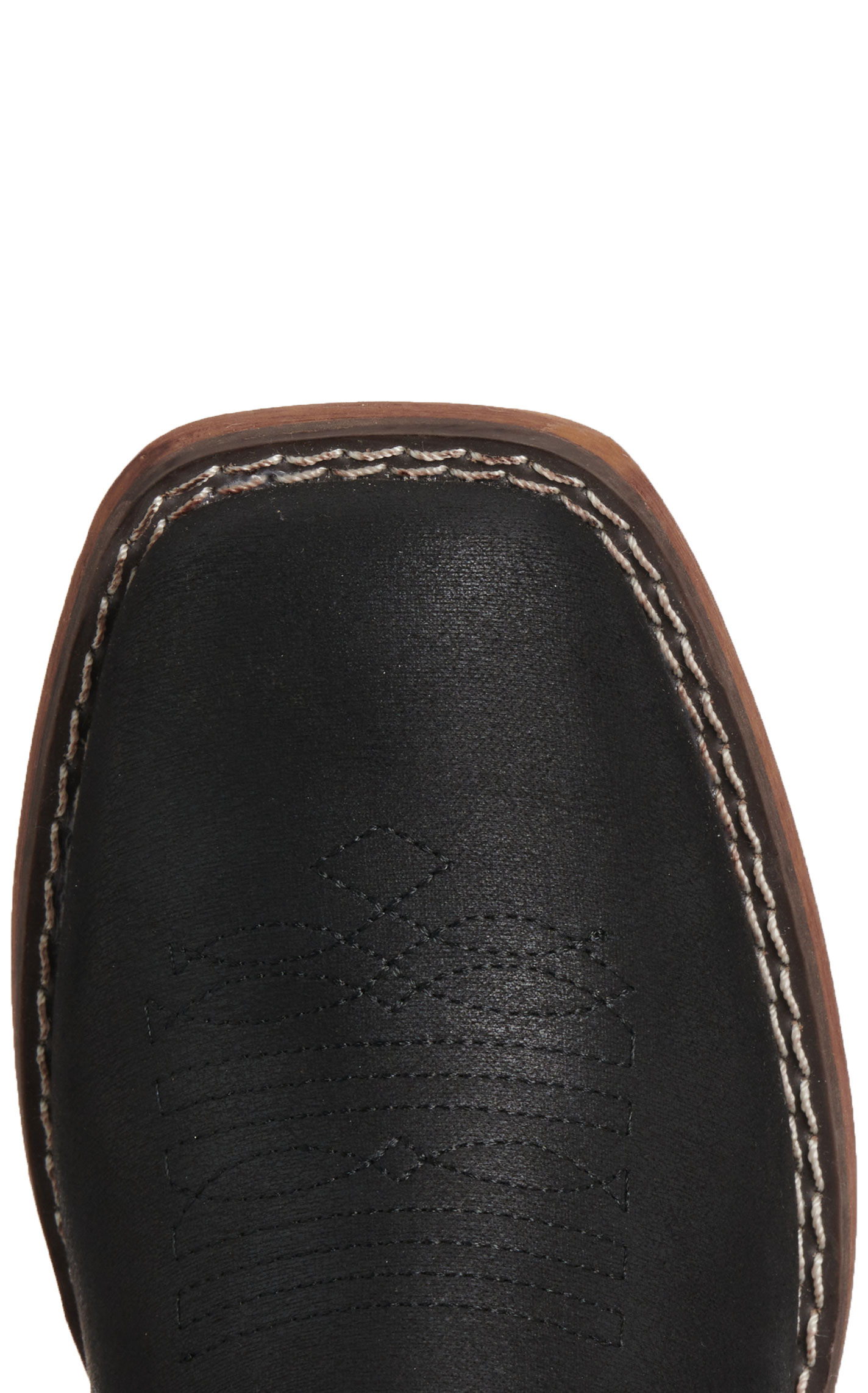 Roper Women's Black Faux Leather Square Toe Cowboy Boots - Image 1