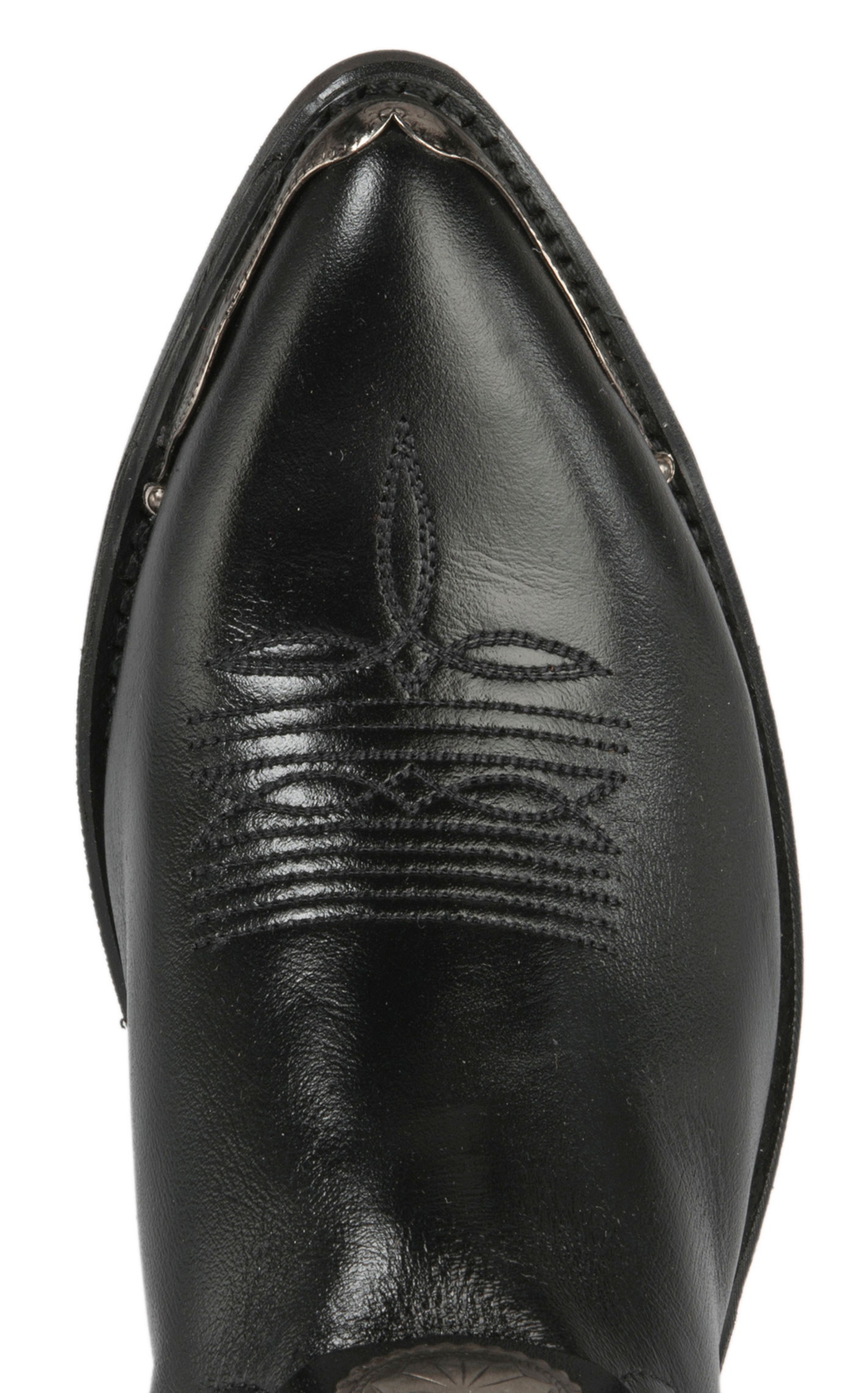 Sage Women's Black with Concho Strap J-Toe Cowboy Boots - Image 1