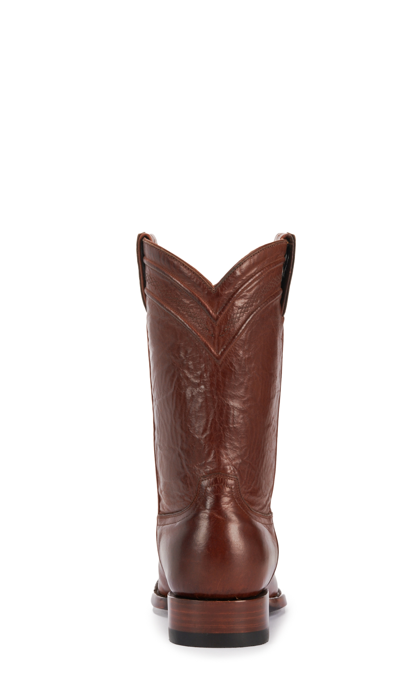 JRC & Sons Men's Todd Ranch Hand Leather Round Toe Roper Boot in Tan - Image 1