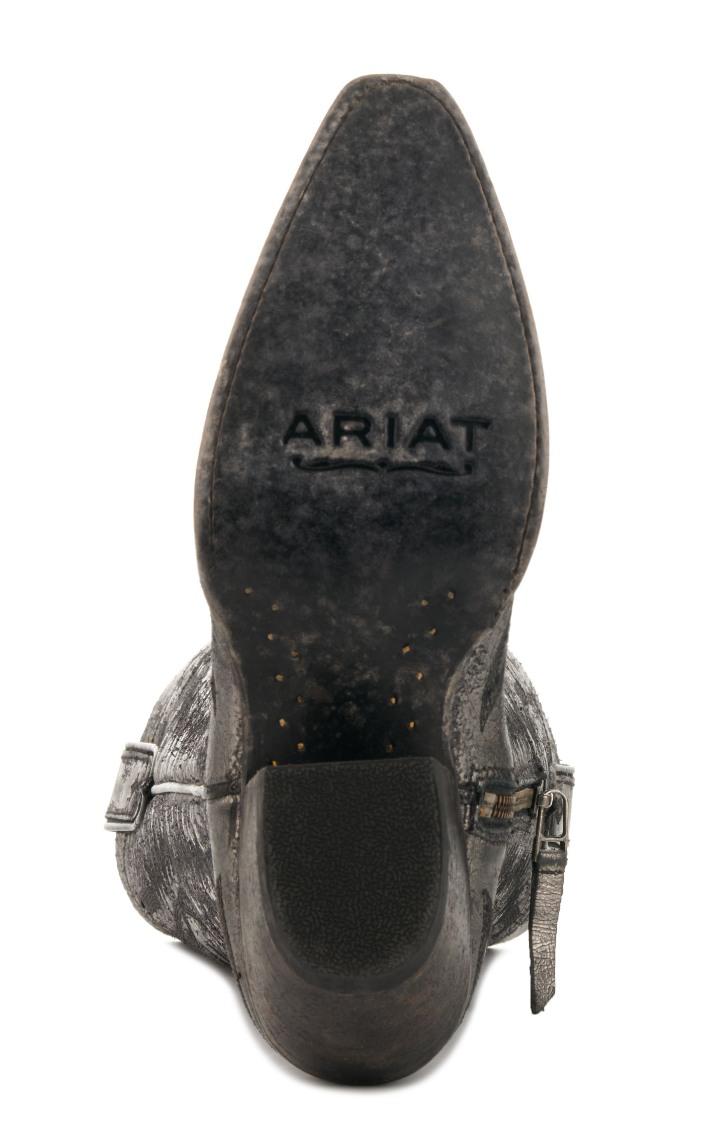 Ariat Women's Casanova Metallic Charcoal Snip Toe Tall Cowboy Boots - Image 1