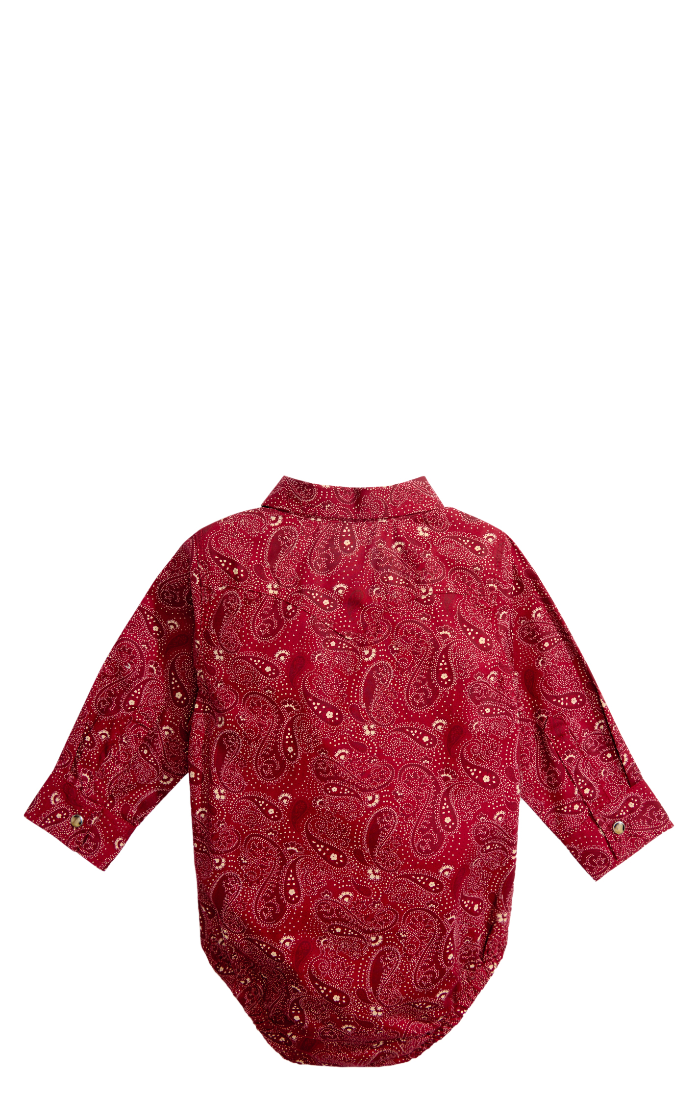 Wrangler Infant Boy's Crimson Sand Paisley Print Onesie - Image 1