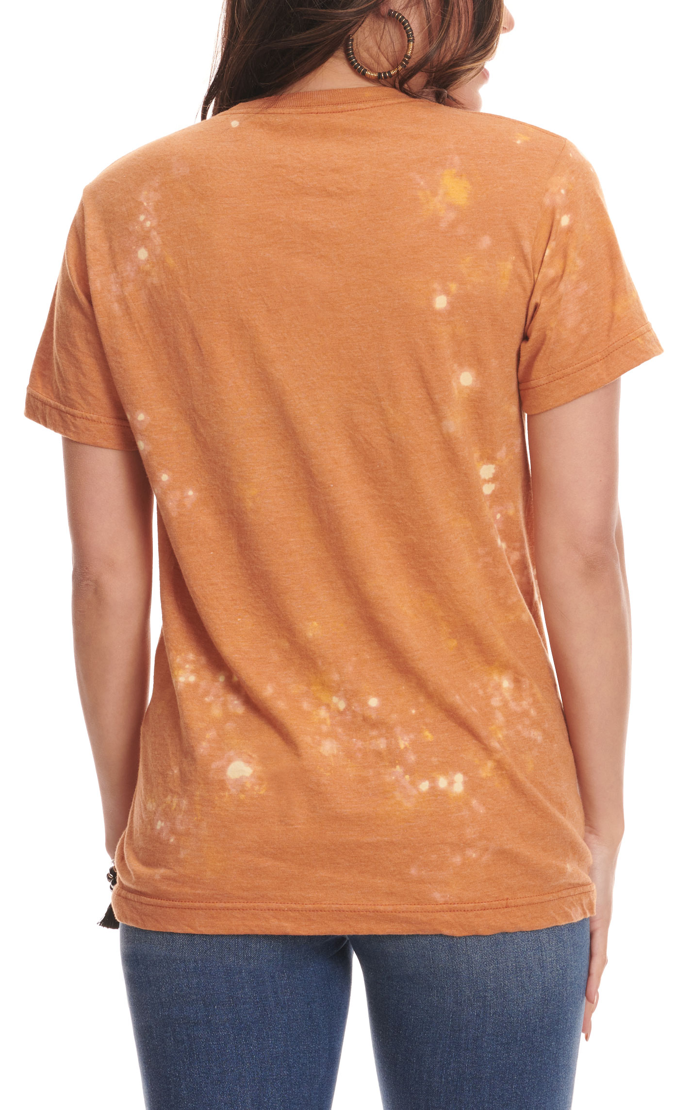 Lattimore Women's Bleach Spattered Rust Stay Will Desert Child Graphic Short Sleeve T-Shirt  - Image 1