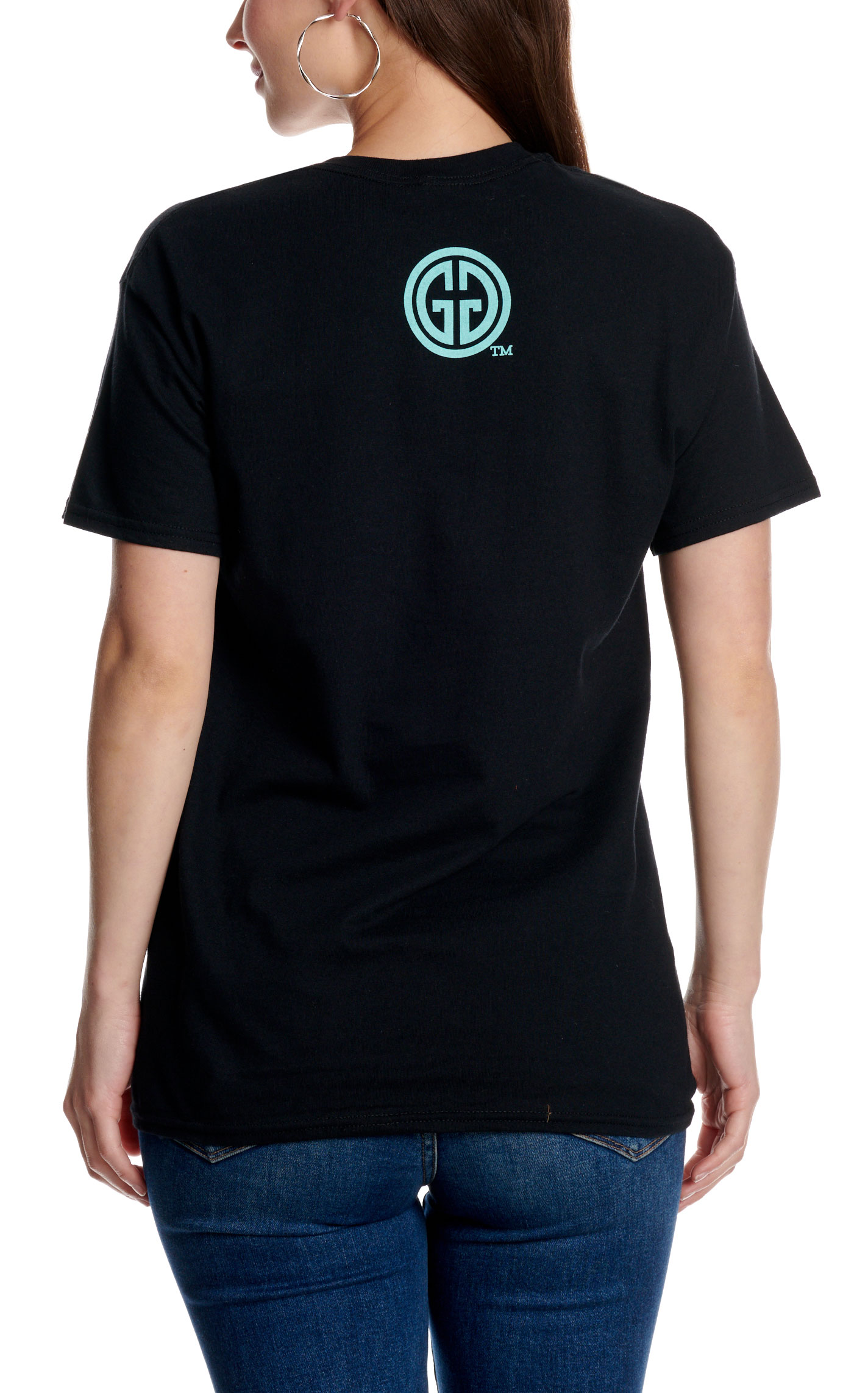 Girlie Girl Women's Sunflower Mama Black Graphic T-Shirt - Image 2