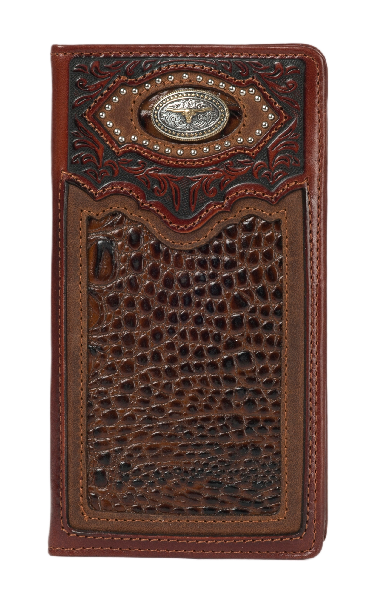 Silver Creek Brown Cattle Driven Checkbook - Image 1