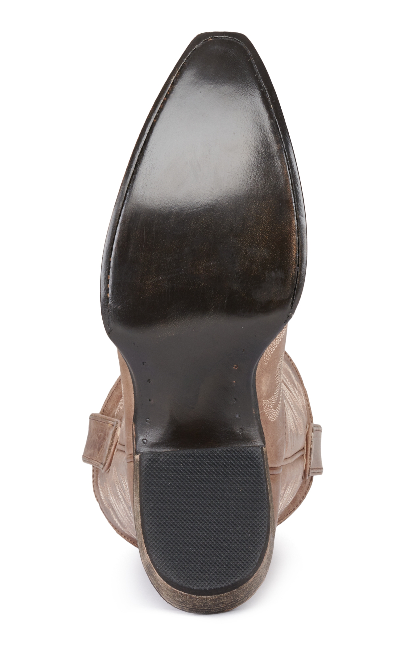 Cavender's Women's Orix Tan Cowhide Snip Toe Cowboy Boots - Image 1
