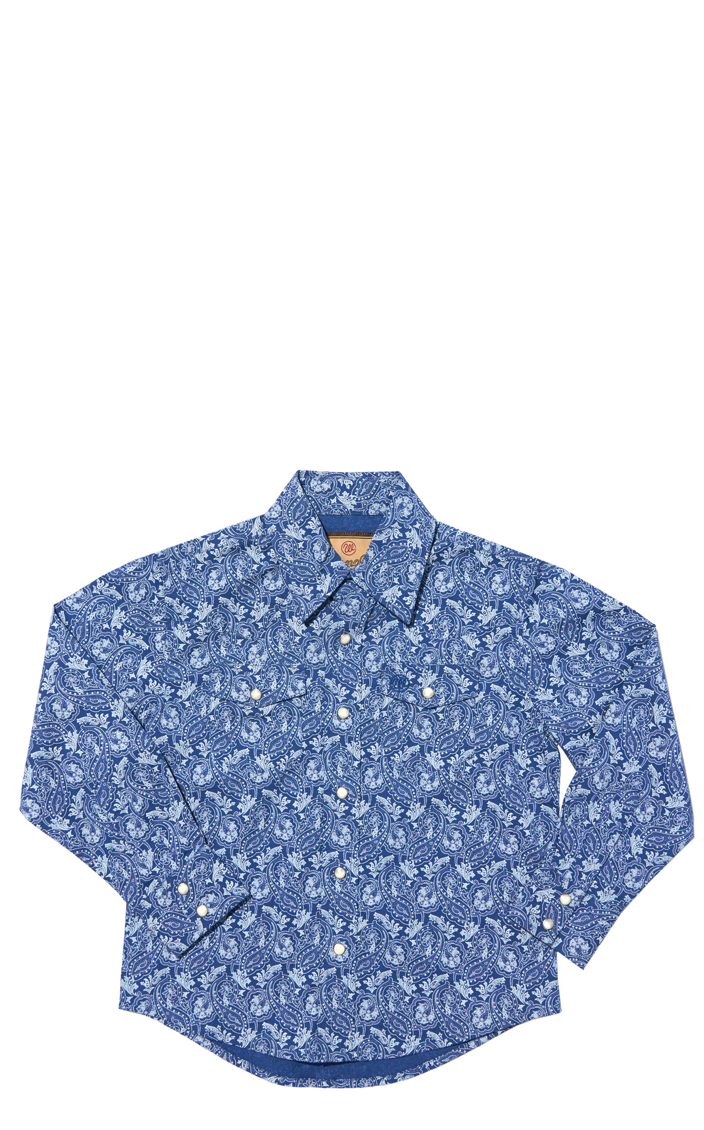 Wrangler Boy's Blue Paisley Western Shirt - Cavender's Exclusive - Image 1