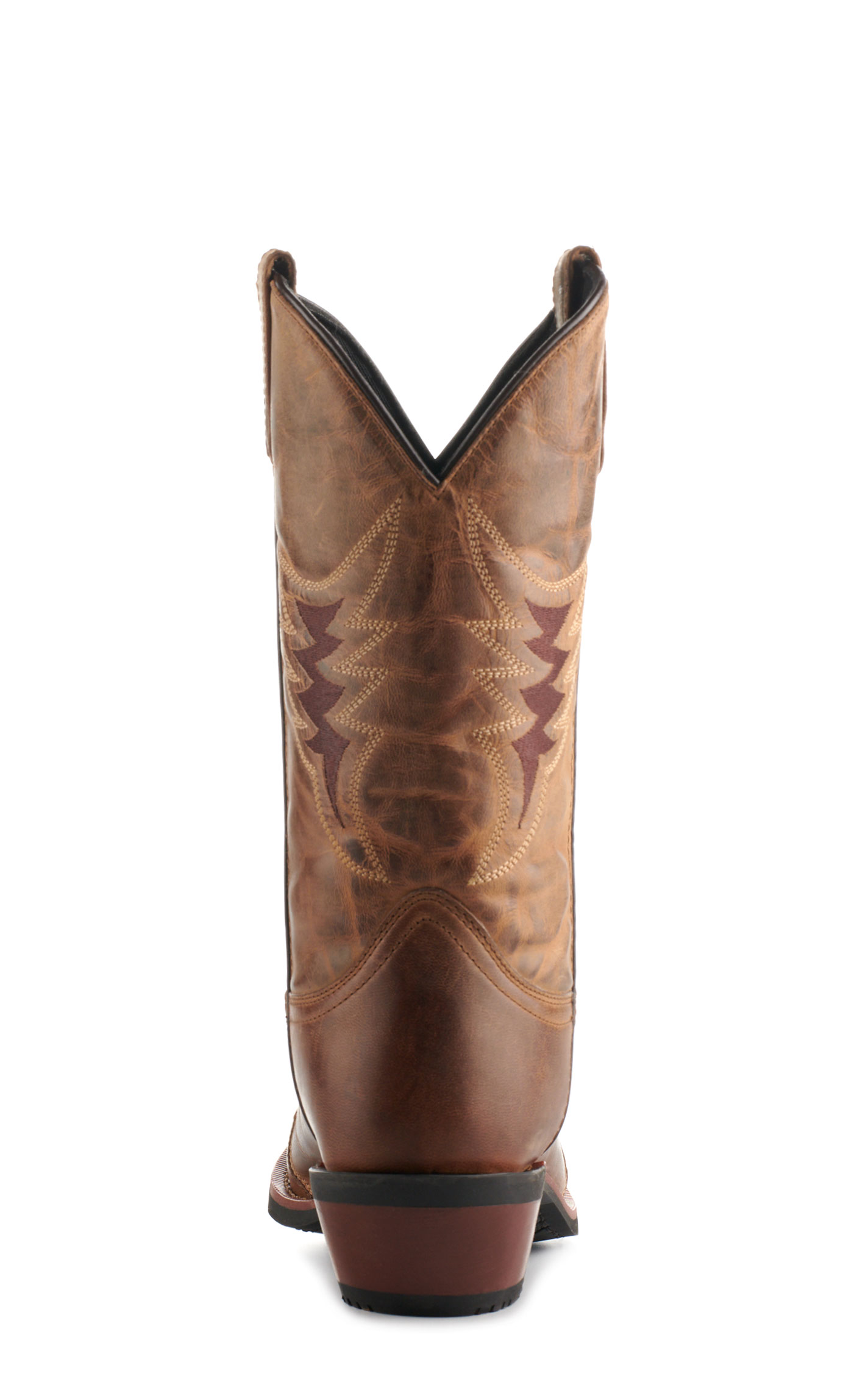 Laredo Men's Williams Tan with Overlay Punchy Square Toe Cowboy Boots - Image 1