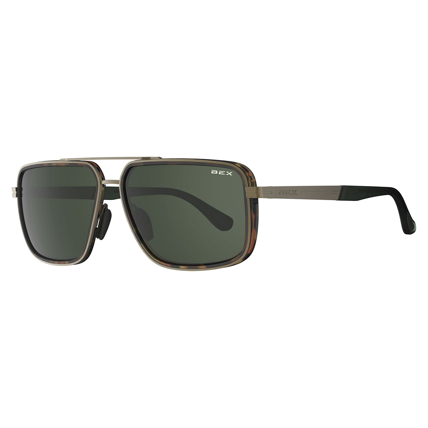 BEX Dusk Brushed Bronze & Forest Sunglasses - Image 1