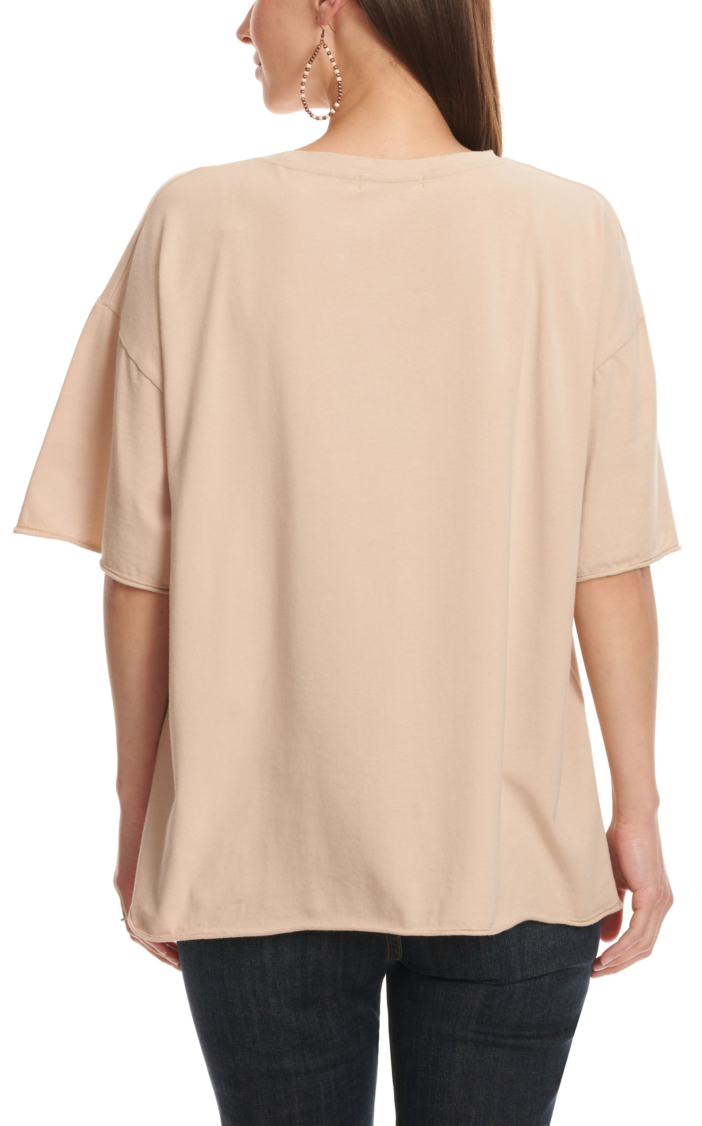 Grace & Emma Women's Latte Wanderlust & Desert Dust Graphic T-Shirt - Image 1