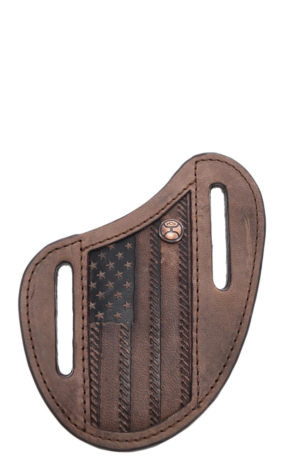 Hooey Liberty Roper Taupe Pancake Leather Knife Sheath - Image 1