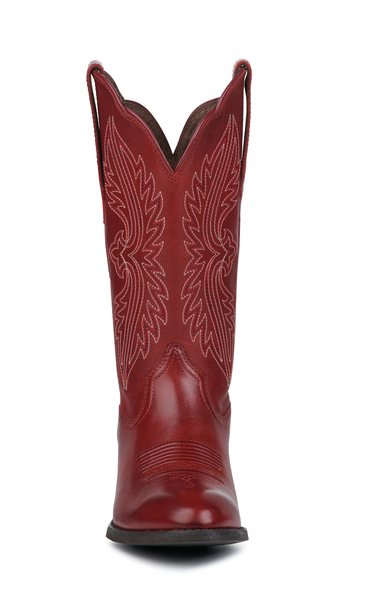 Ariat Women's Heritage Rosy Red StretchFit R-Toe Cowboy Boots - Image 1