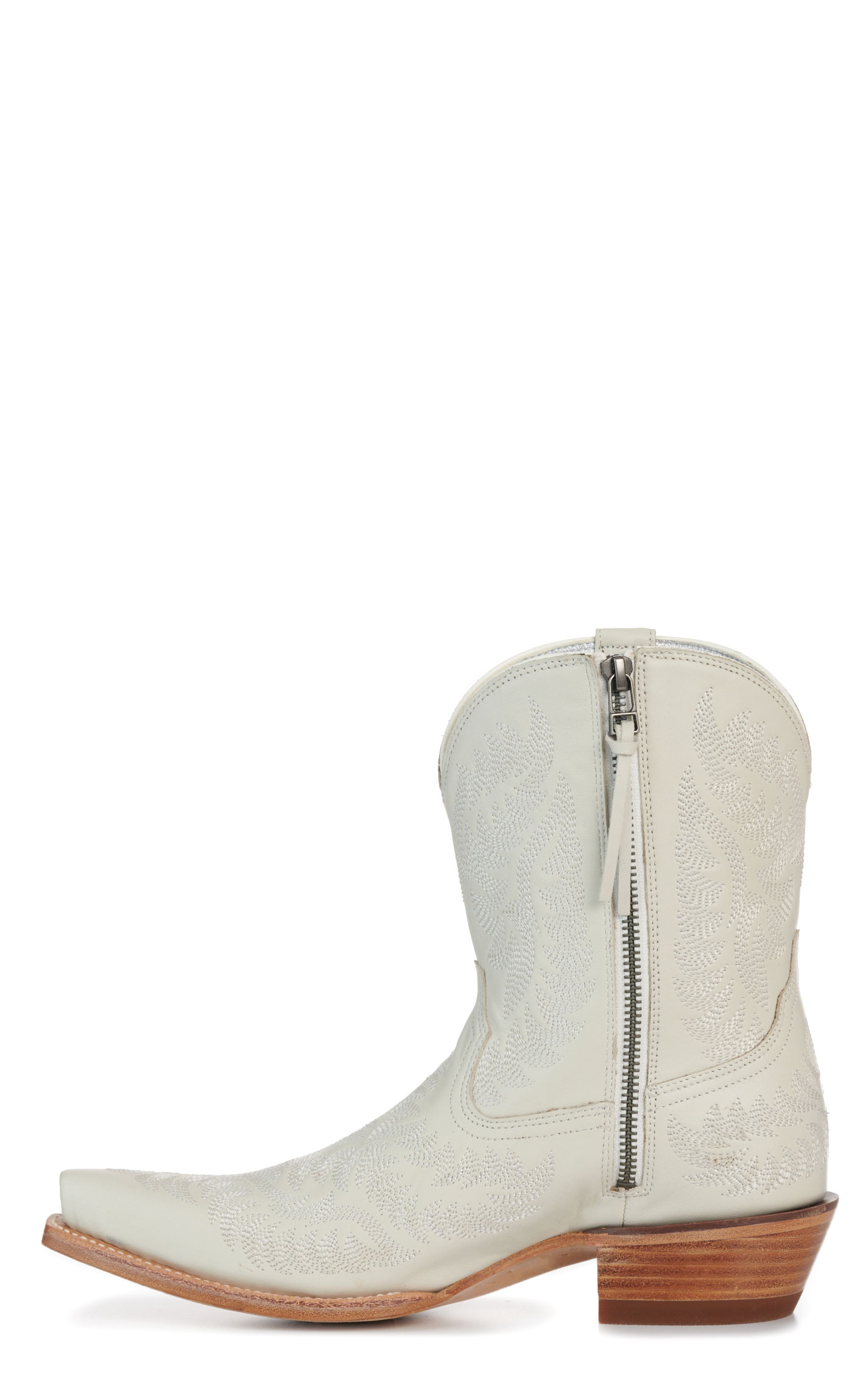 Ariat Women’s White Quartz Cate Snip Toe Cowboy Boots - Image 1