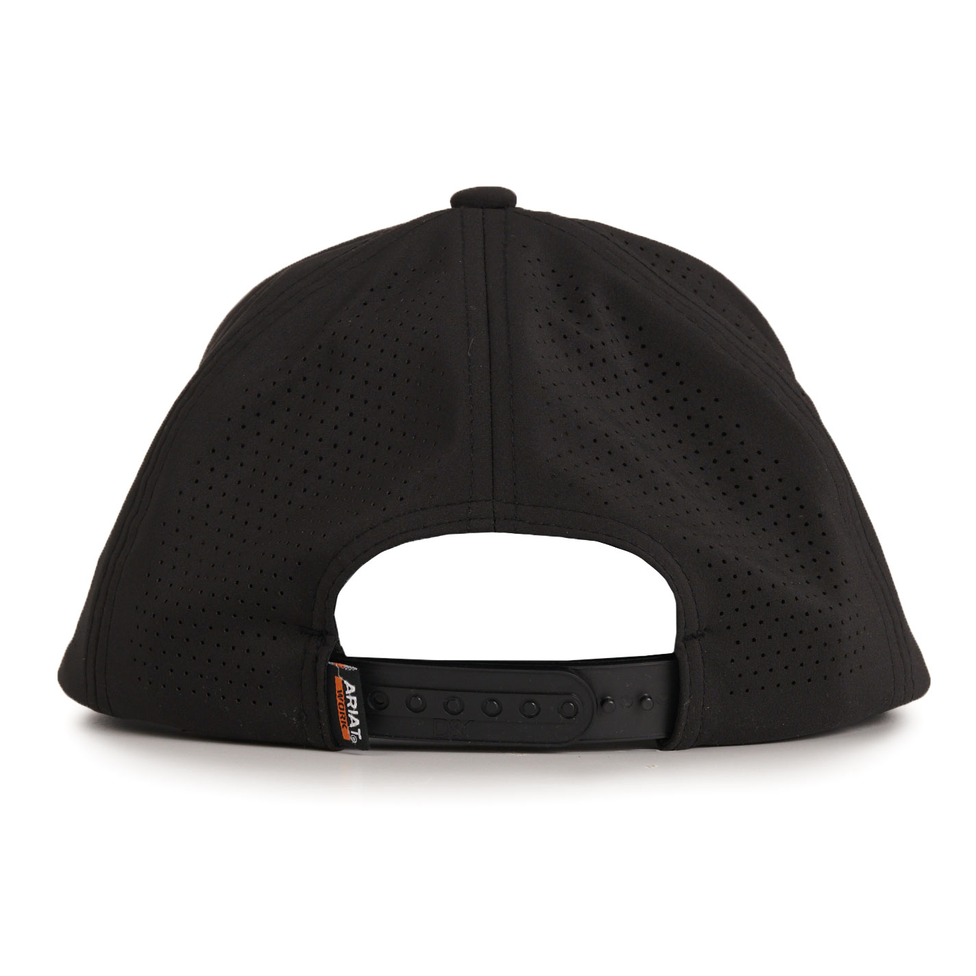 Ariat Black Flat Bill Reflective Square Work Roughneck Patch Cap - Image 1