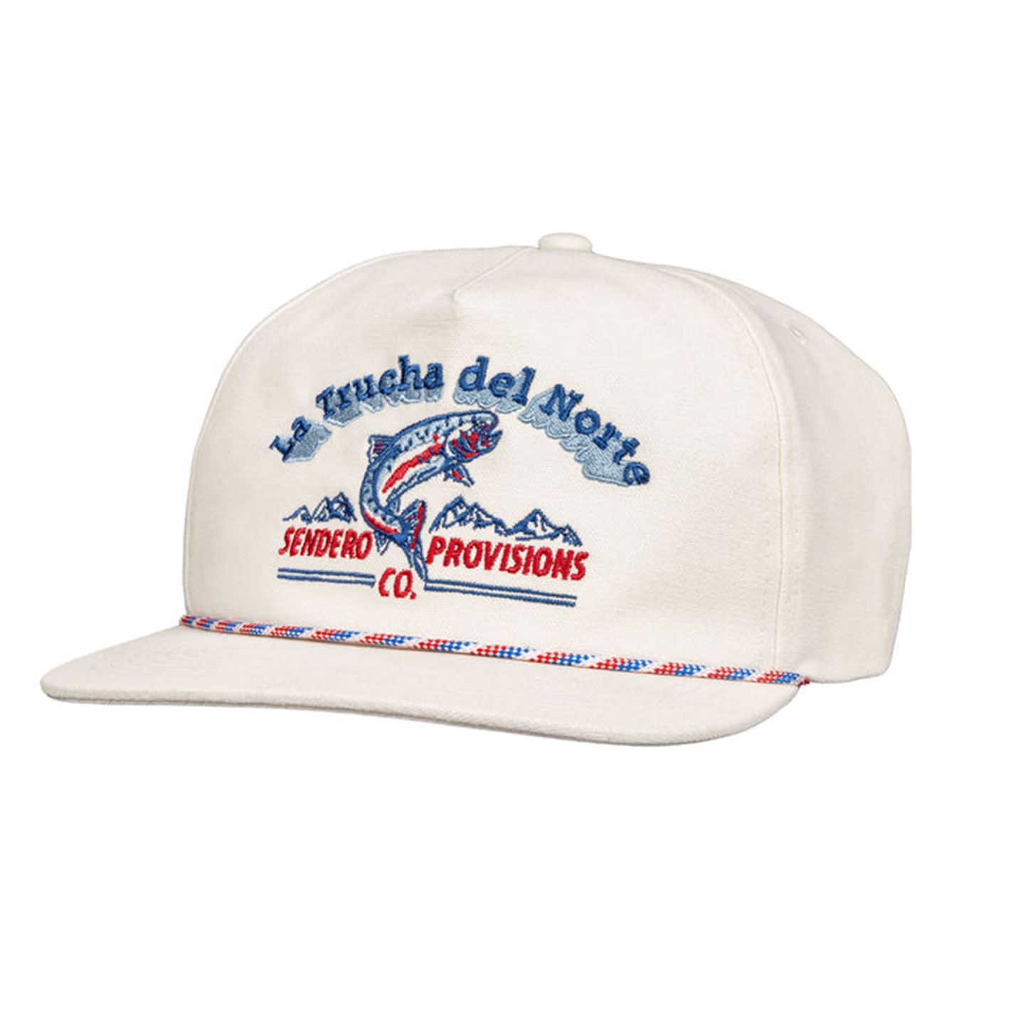 Sendero Provisions Co. Men's White Del Norte Embroidered Cap - Image 1