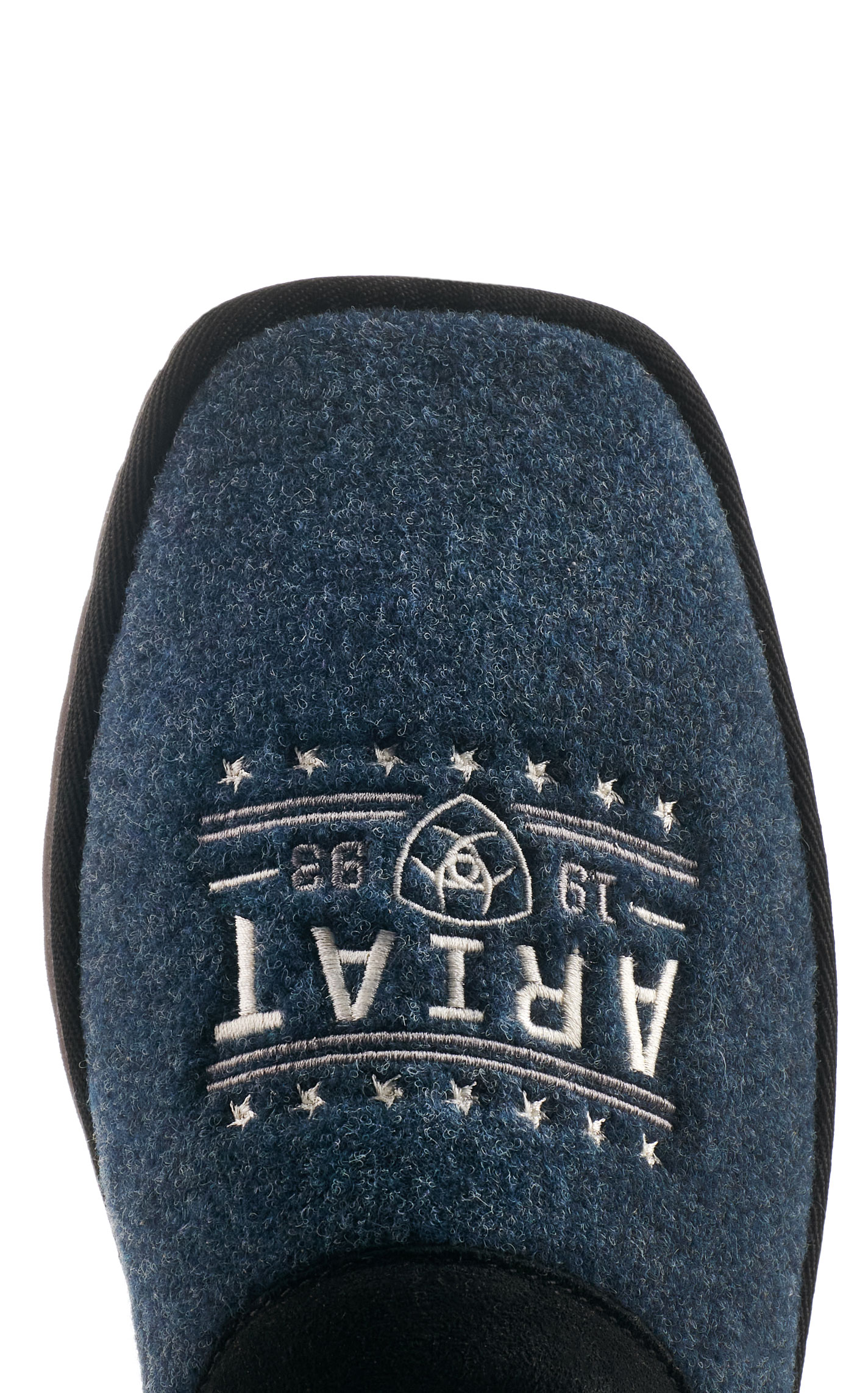 Ariat Men's 93 Liberty Navy Wool Slippers - Image 1
