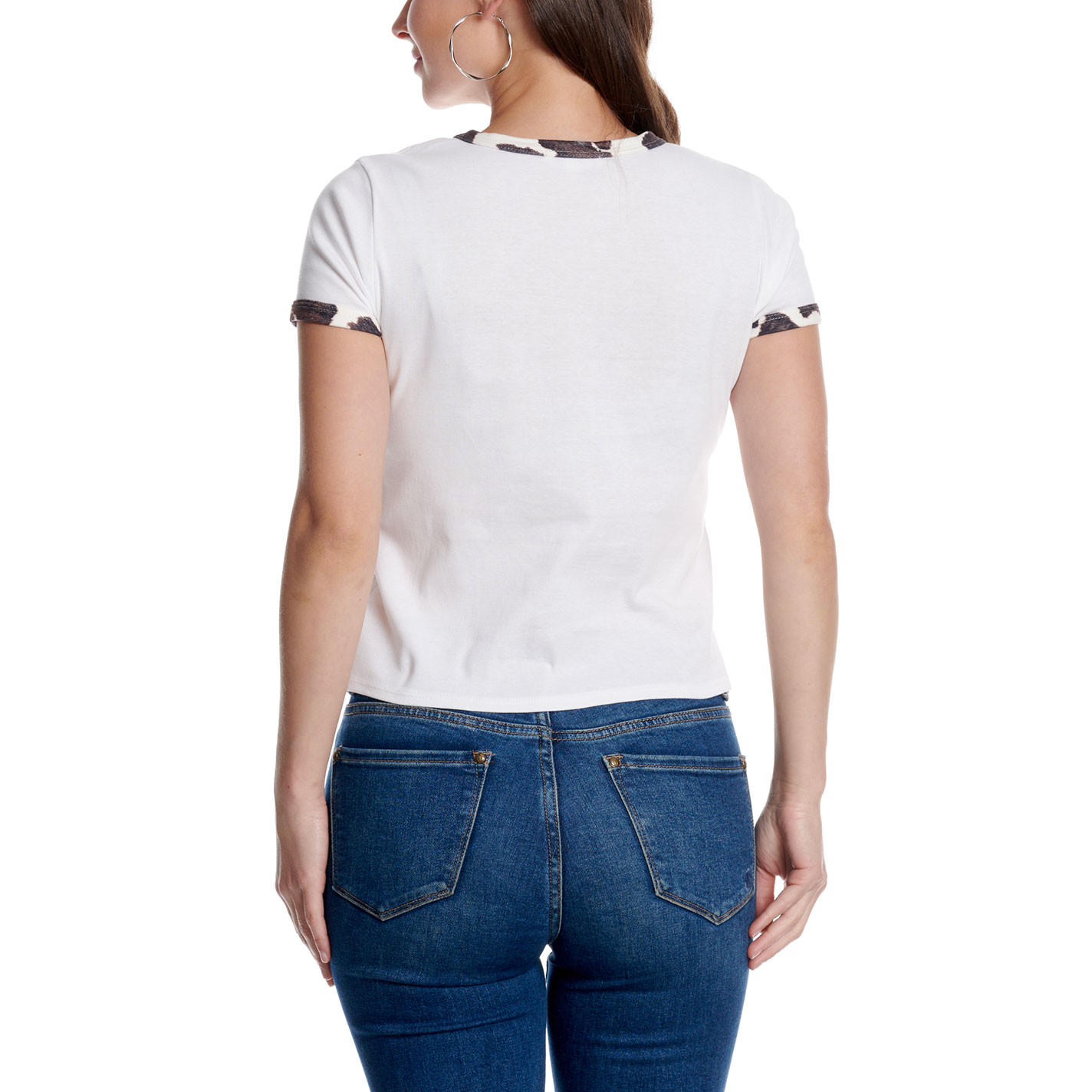 Moa Moa Women's White Cowboy Boots & Bow Graphic Top - Image 1
