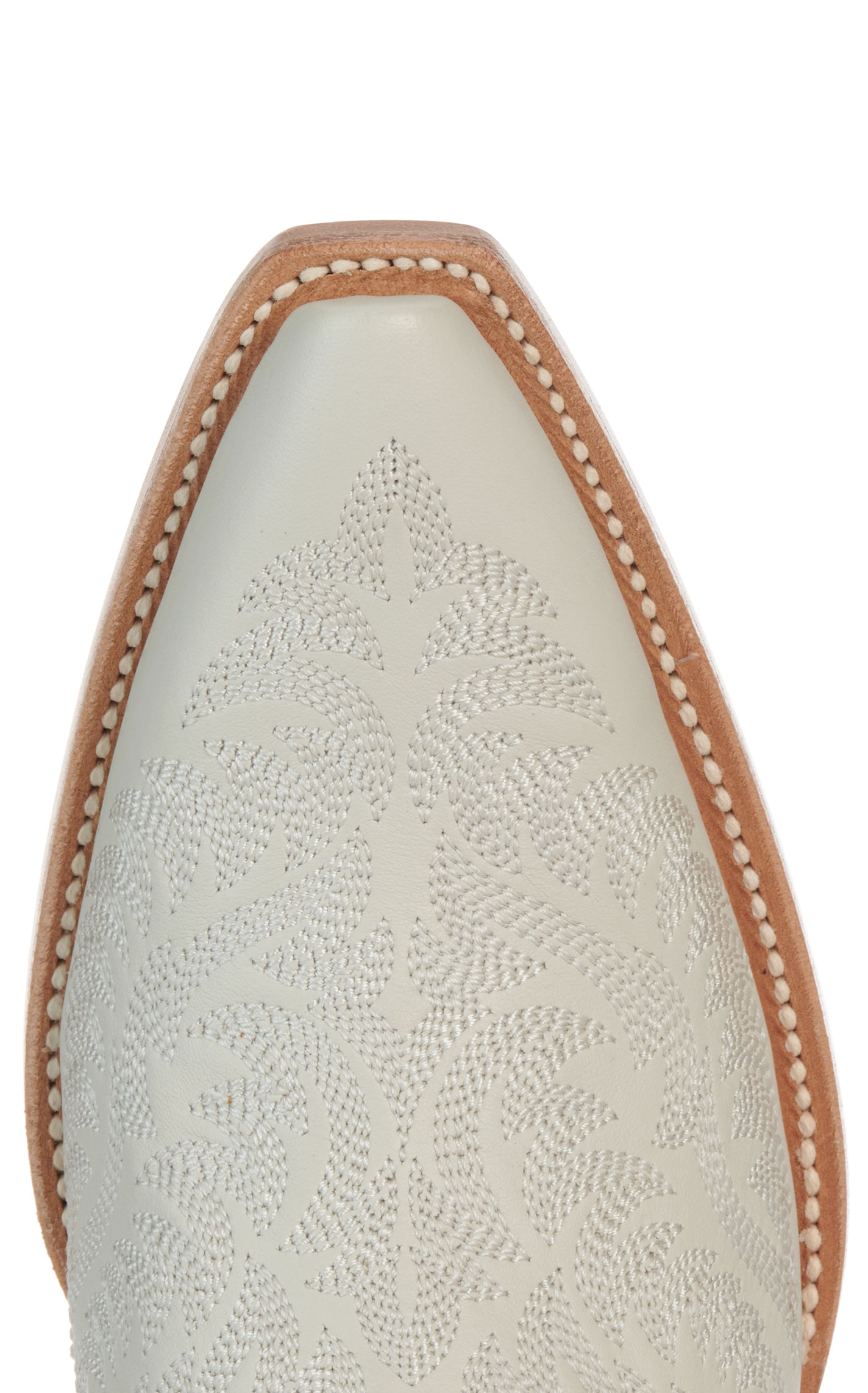 Ariat Women’s White Quartz Cate Snip Toe Cowboy Boots - Image 1