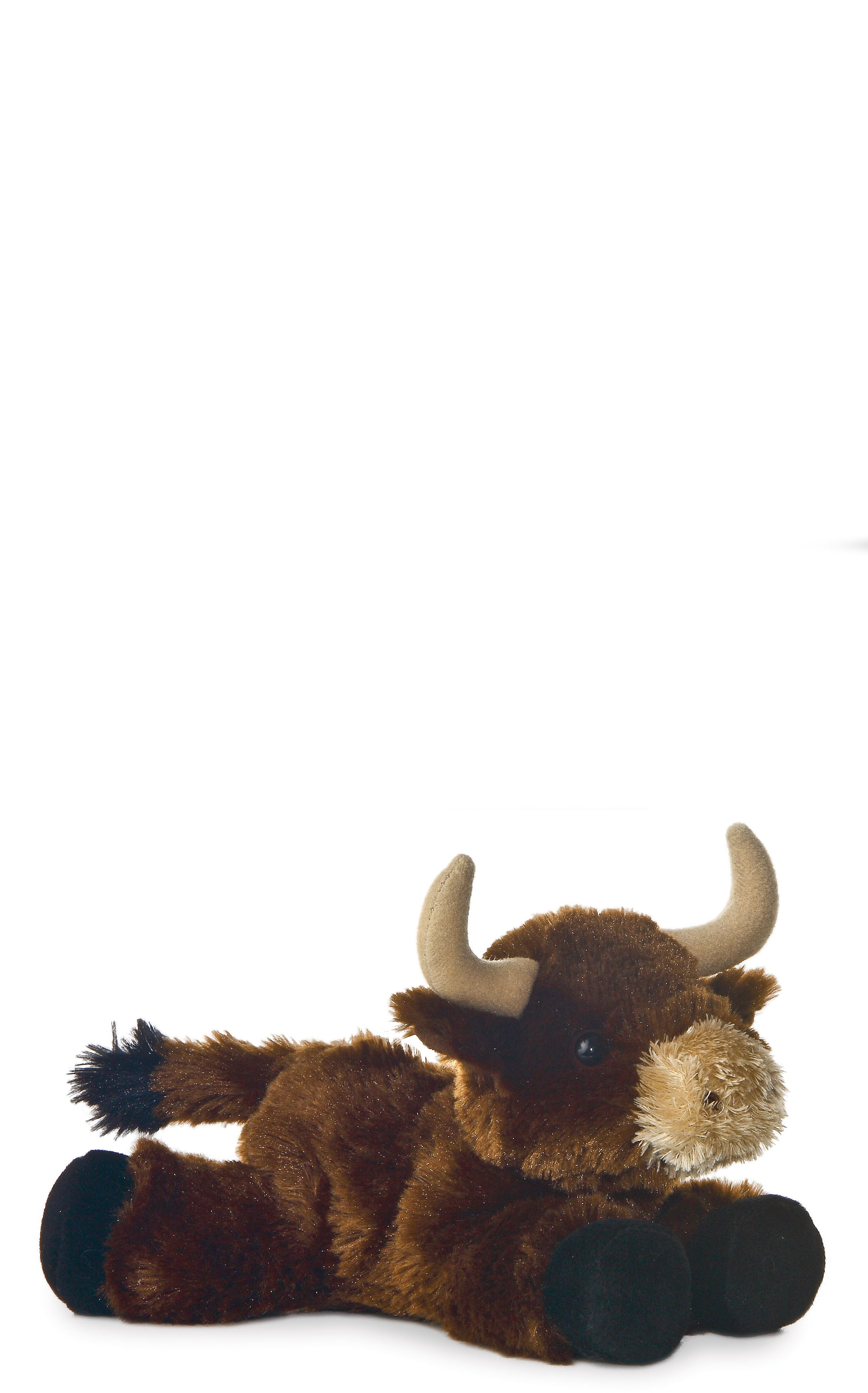 Aurora Flopsies Mini  Brown Toro Stuffed Animal - Image 1