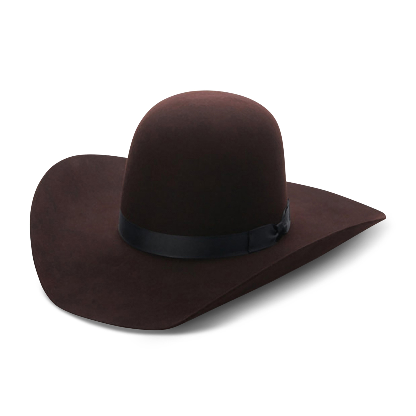 Cavender's Cowboy Collection Black Cherry 6X Open Crown Felt Cowboy Hat - Image 1