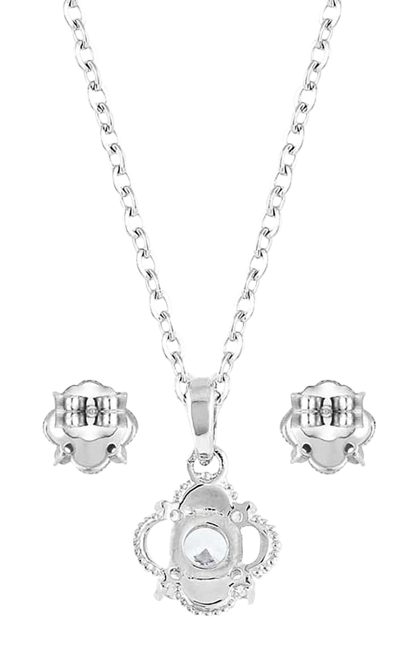 Montana Silversmiths Makin' Memories Crystal Necklace and Earrings Jewelry Set - Image 1