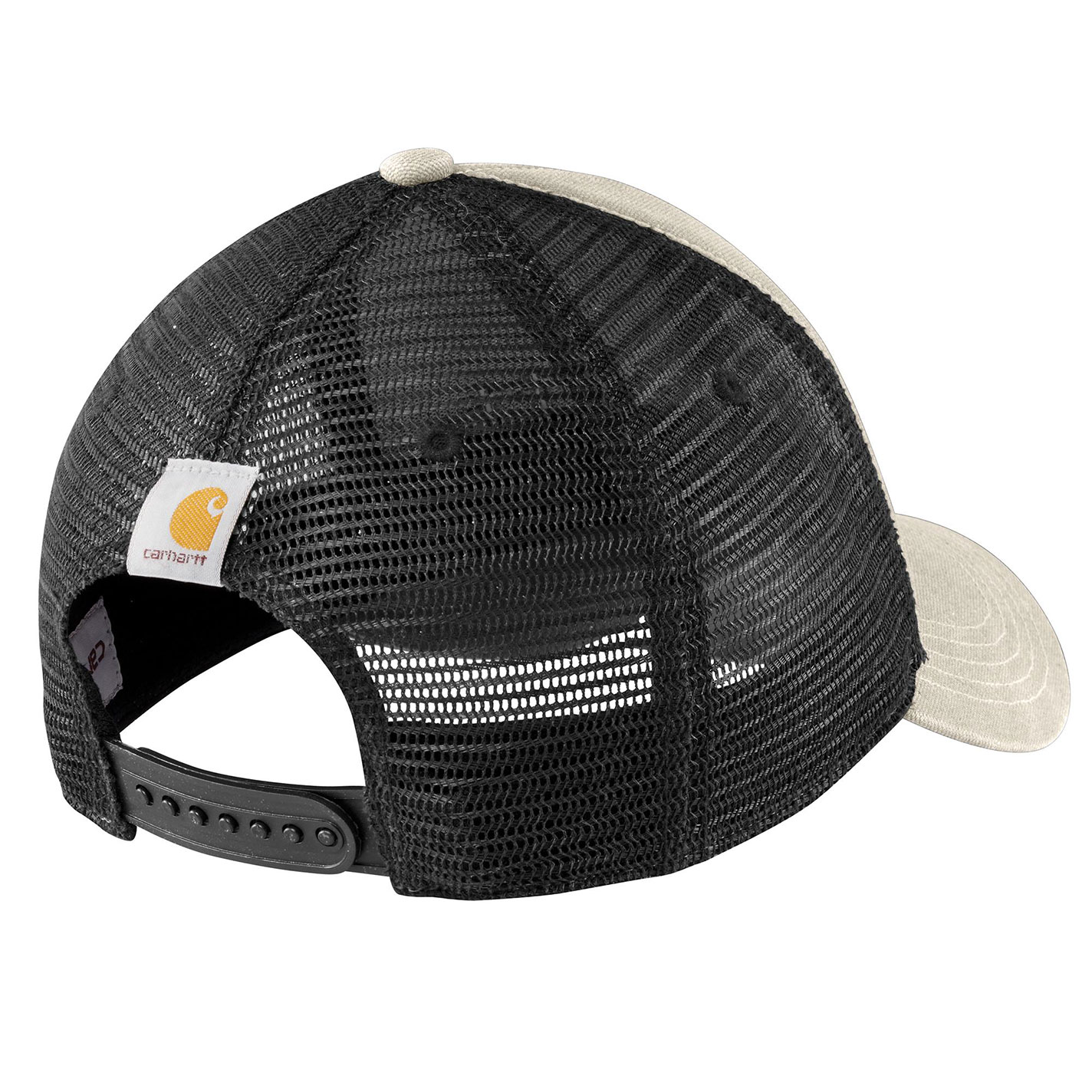 Carhartt Chalk & Black Embroidered Logo Cap - Image 1