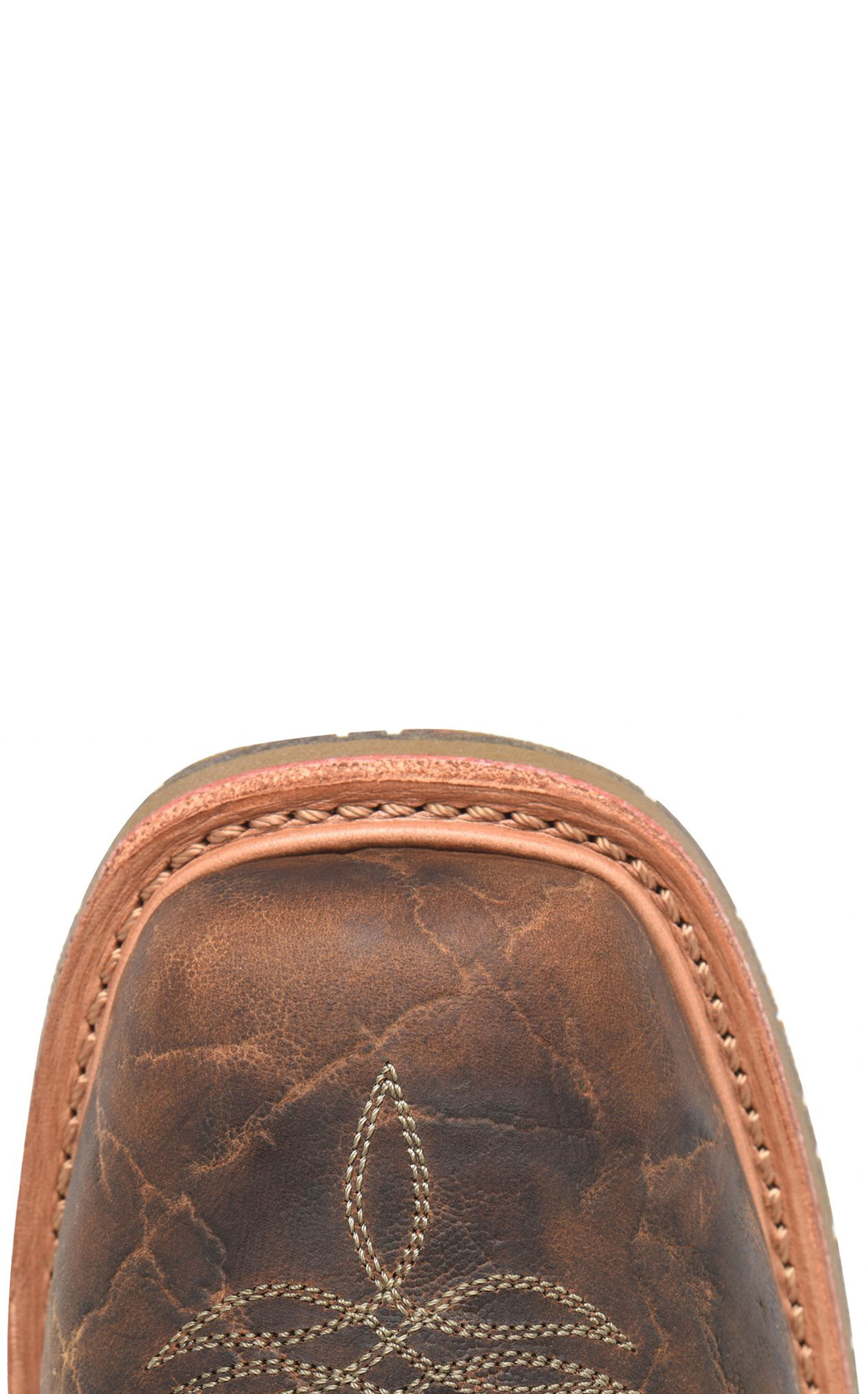 Double H Men's Stockman Sand & Brown Elephant Wide Square Toe Work Boots - Image 1