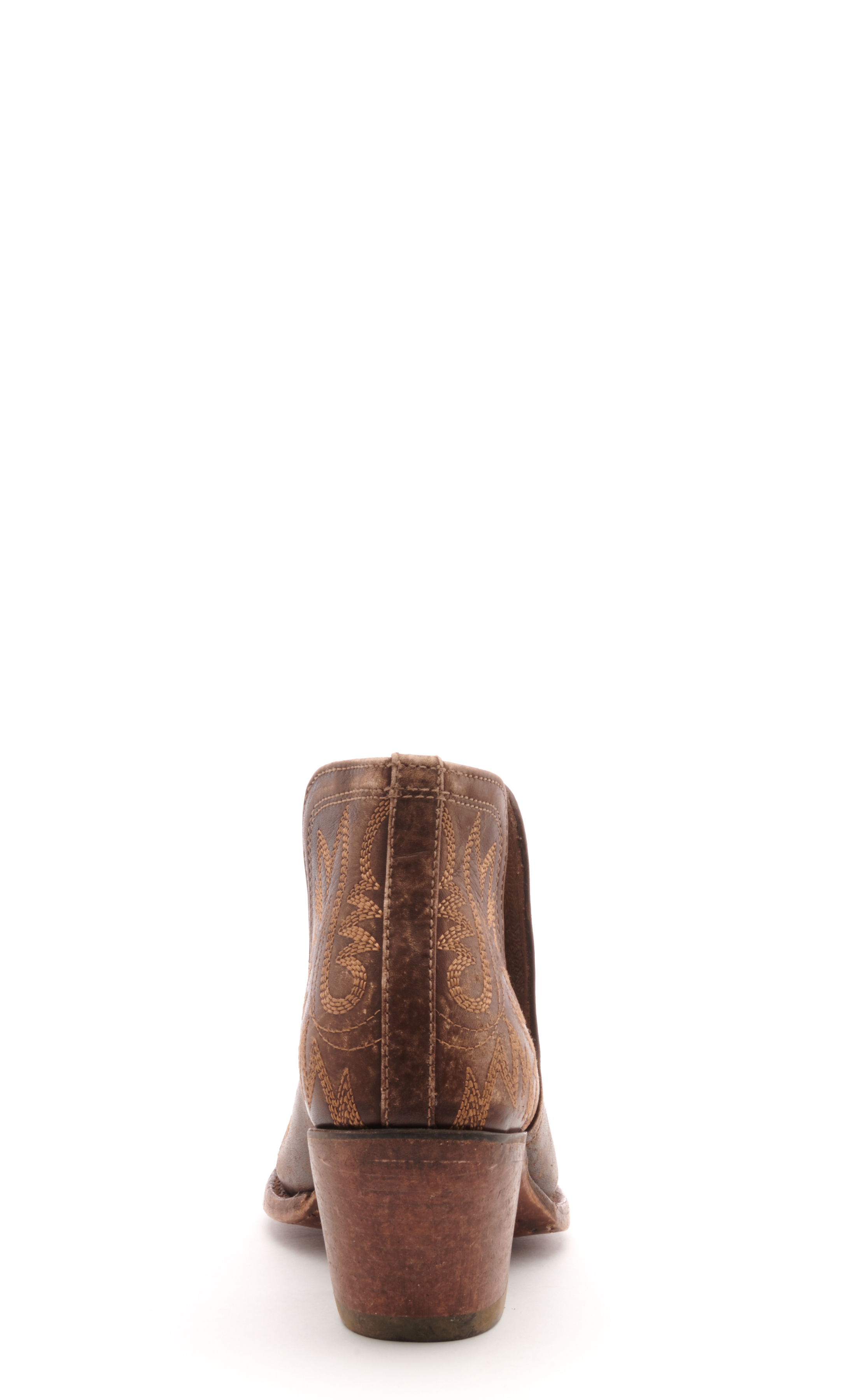 Ariat Women's Dixon Distressed Brown Snip Toe Cowboy Booties - Image 1