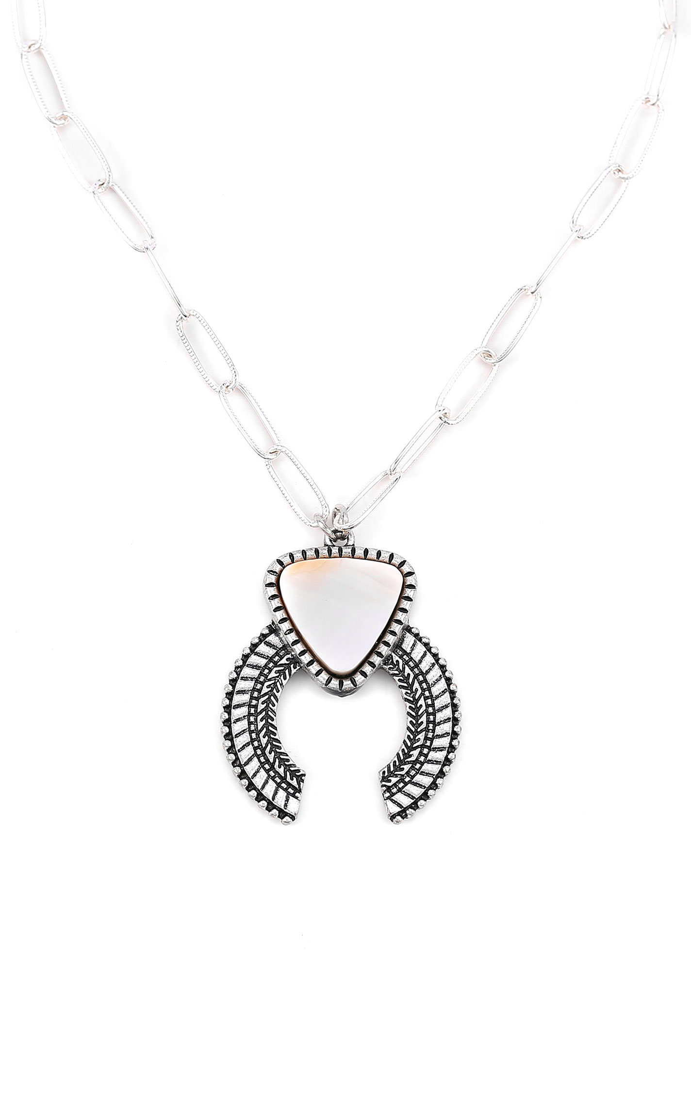 Cowgirl Confetti Silver & Pearl Drifting Dreams Necklace  - Image 1