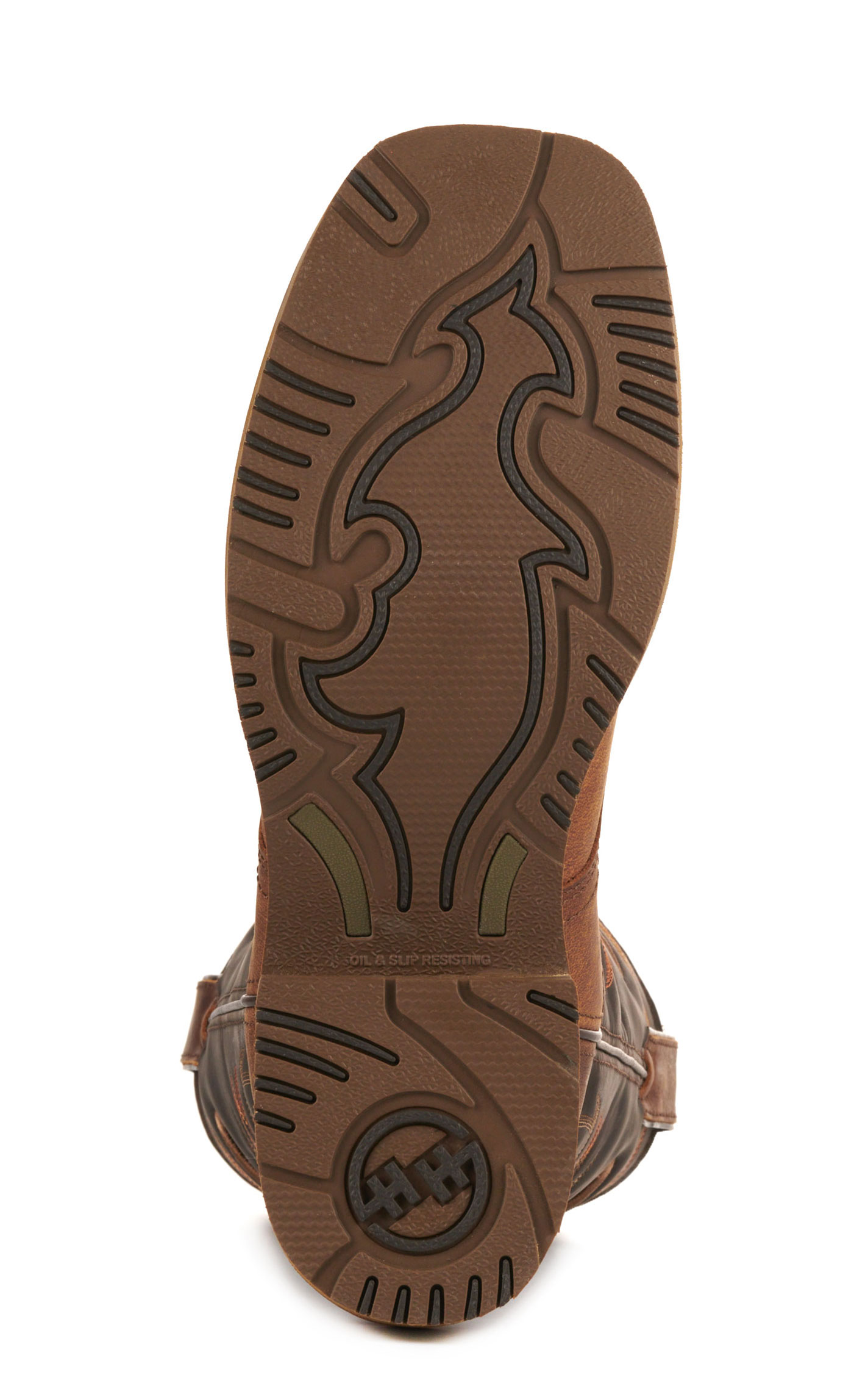Double H Men's Tan and Chocolate Brown Waterproof Wide Square Composite Toe Work Boots - Image 1