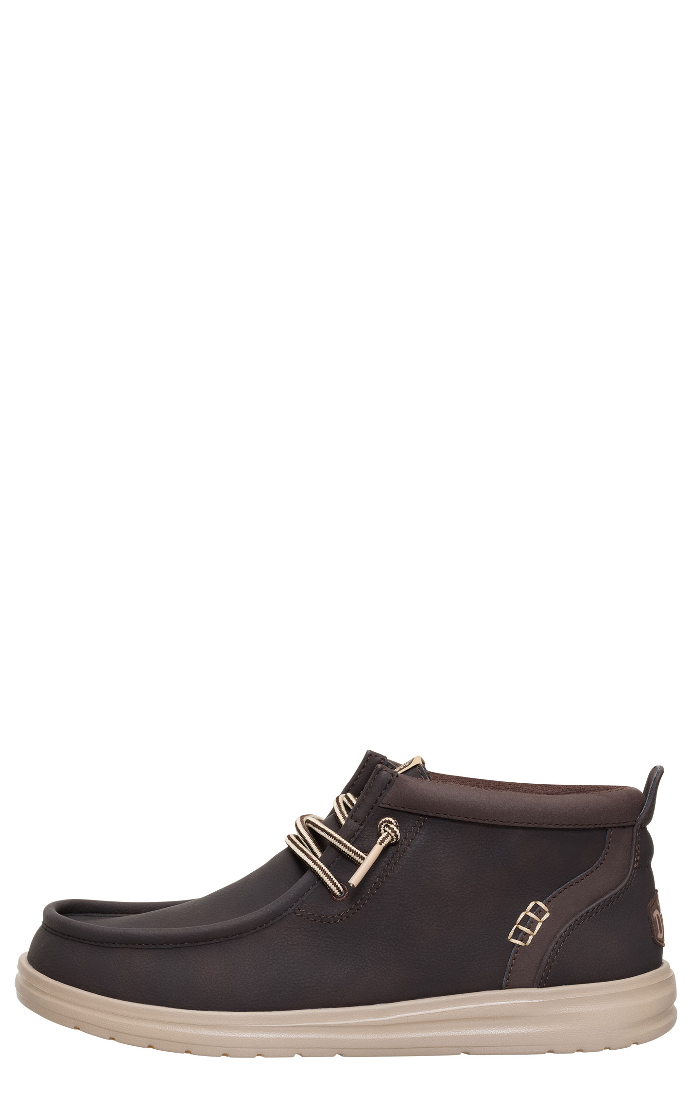 Hey Dude Men's Wally Mole Brown & Tan Moc Toe Casual Shoes - Image 1