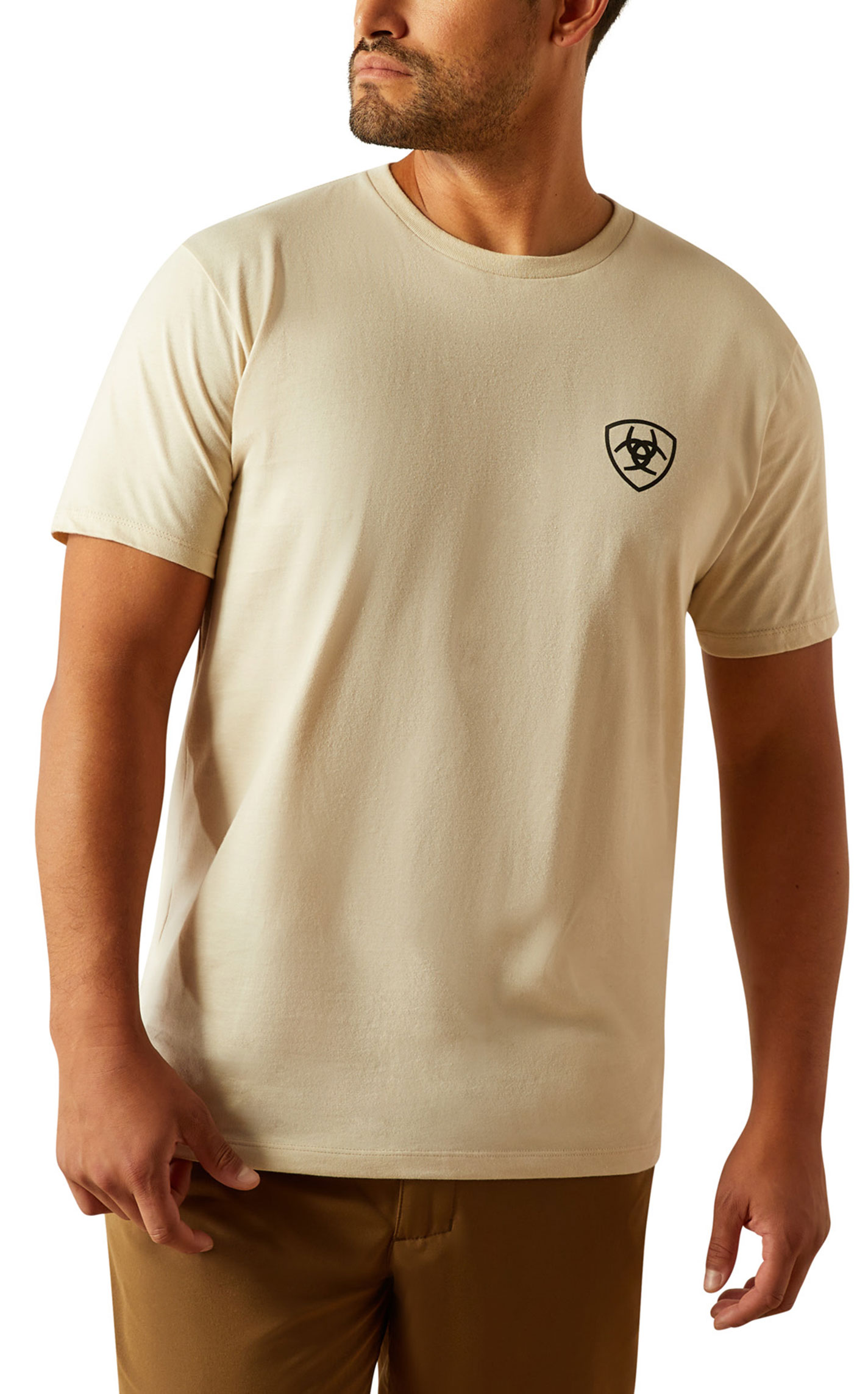 Ariat Men's Natural Tenochitlan Shield Graphic T-Shirt - Image 1