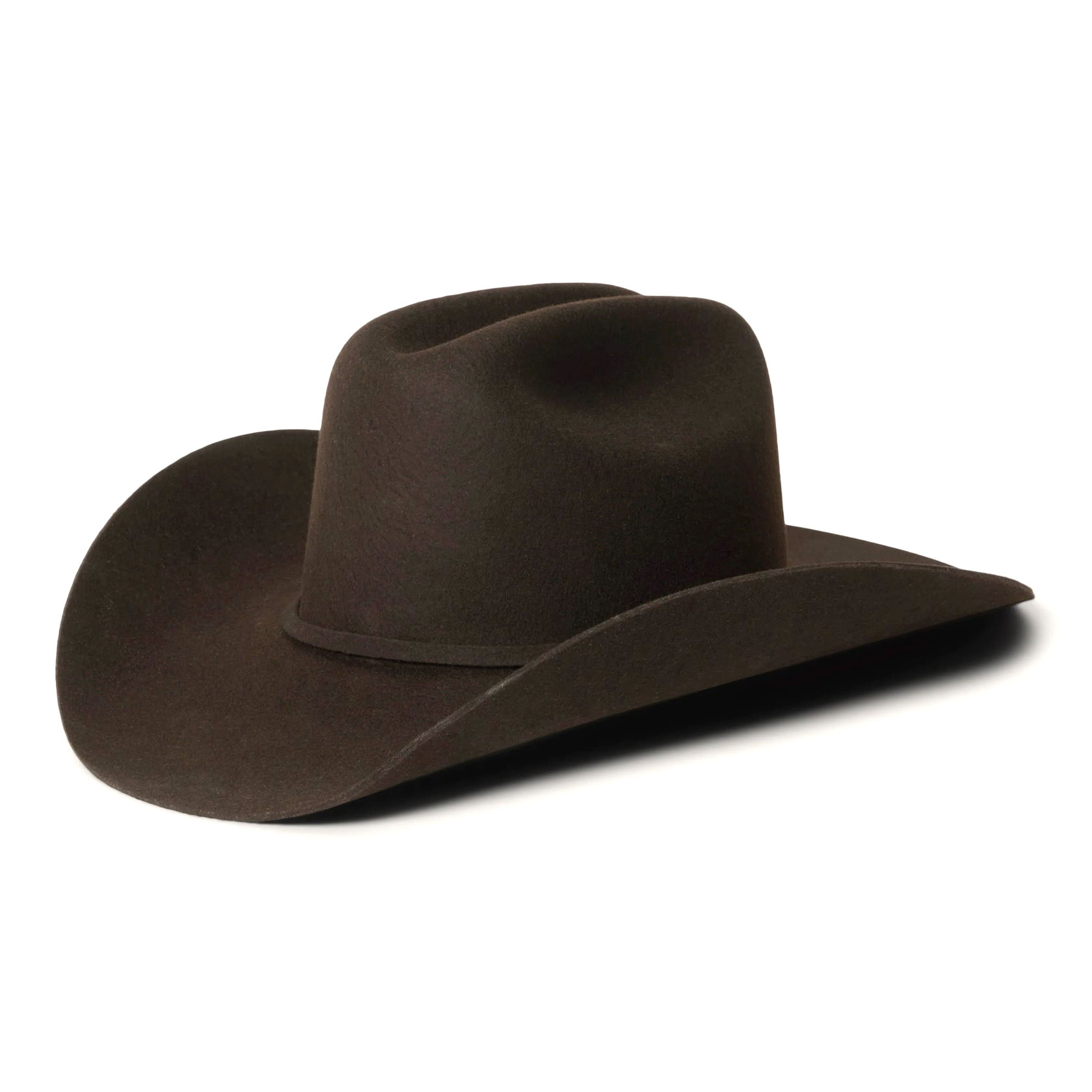 Stetson Chocolate 4X Bison Cattleman Felt Cowboy Hat - Image 3