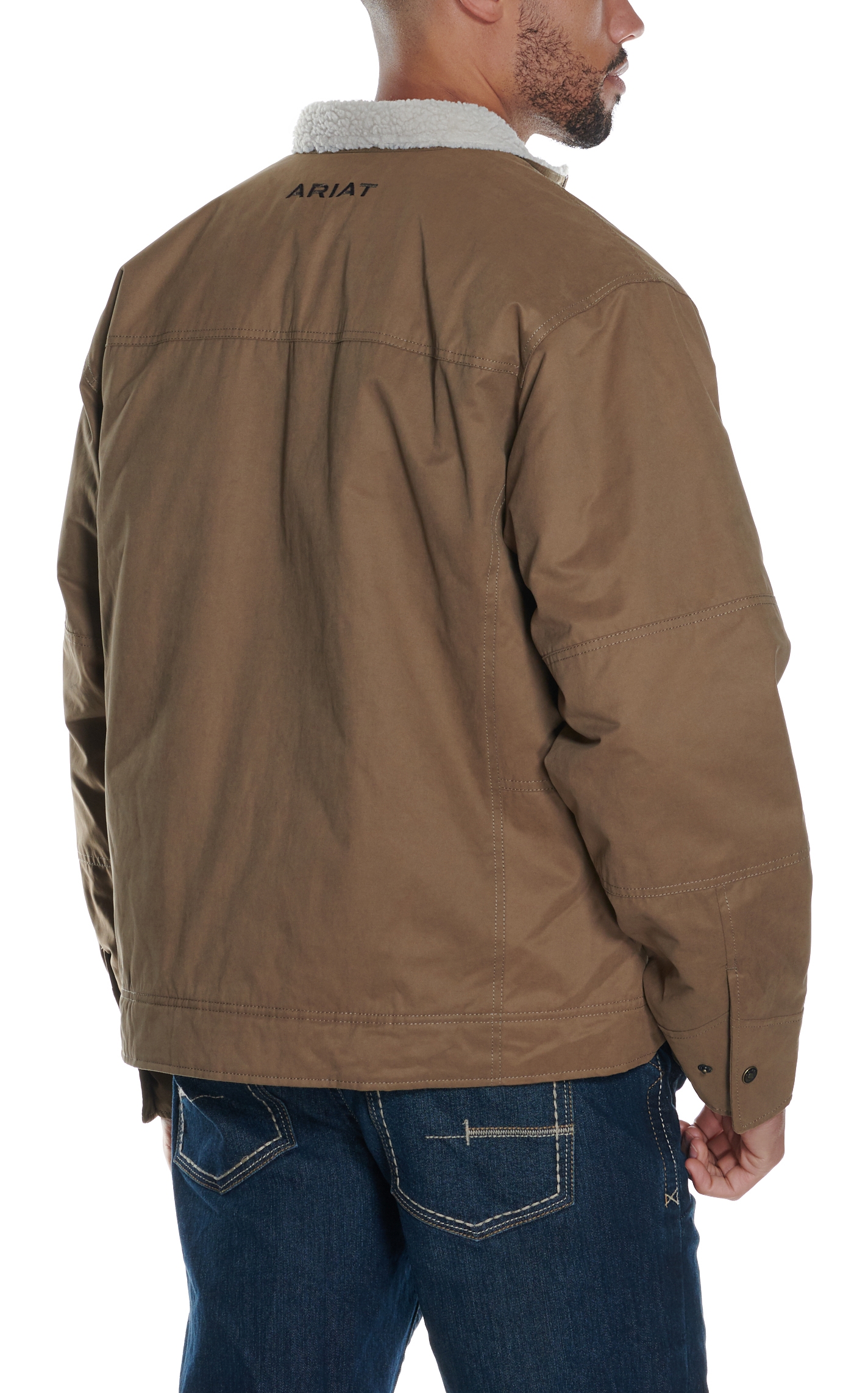 Ariat Men's Tan Grizzly Canvas Jacket - Image 1