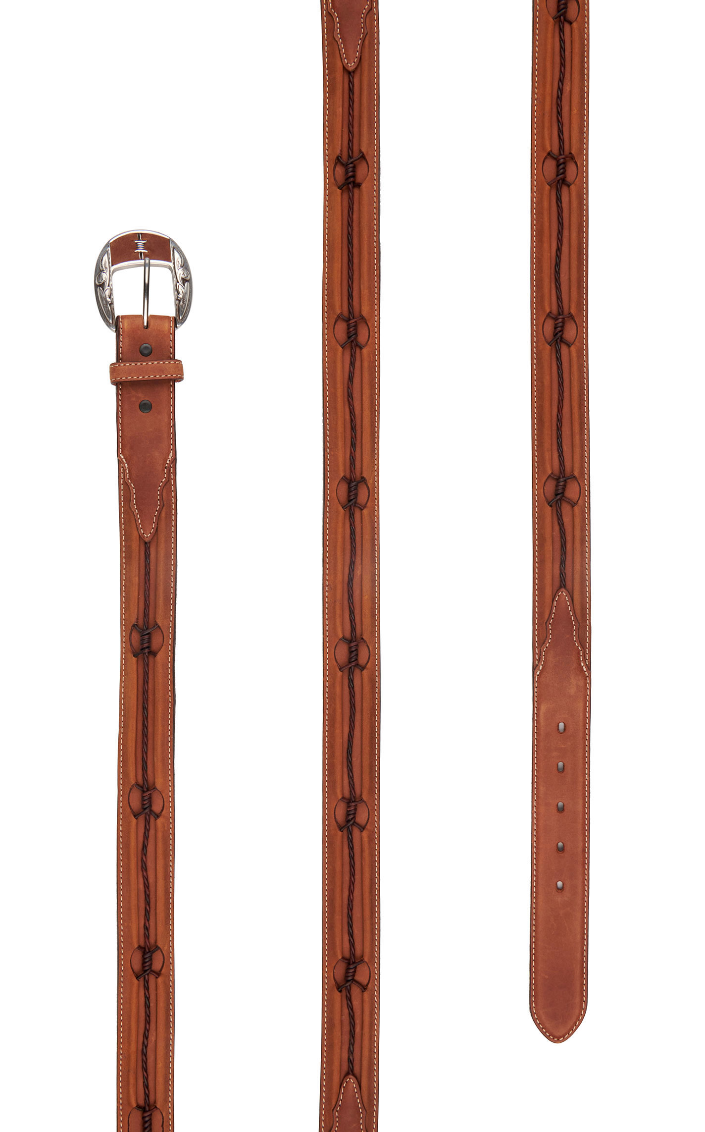 Justin Men's Fenced In Western Belt - Image 1
