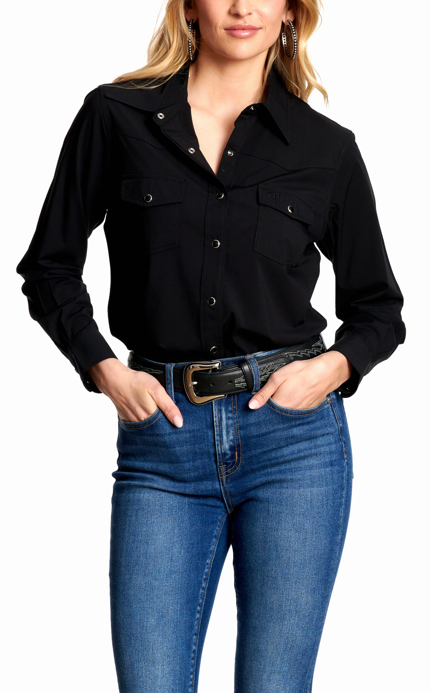 Cowgirl Hardware Women's Black Top  - Image 1