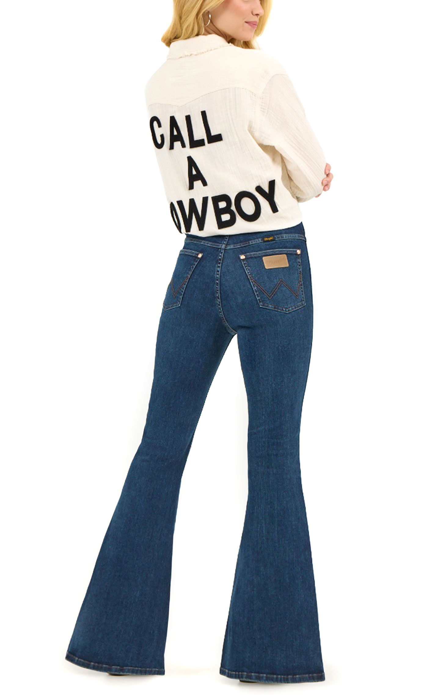 Wrangler X Lainey Wilson Women's Pull-On Bell Bottom Jeans - Image 1