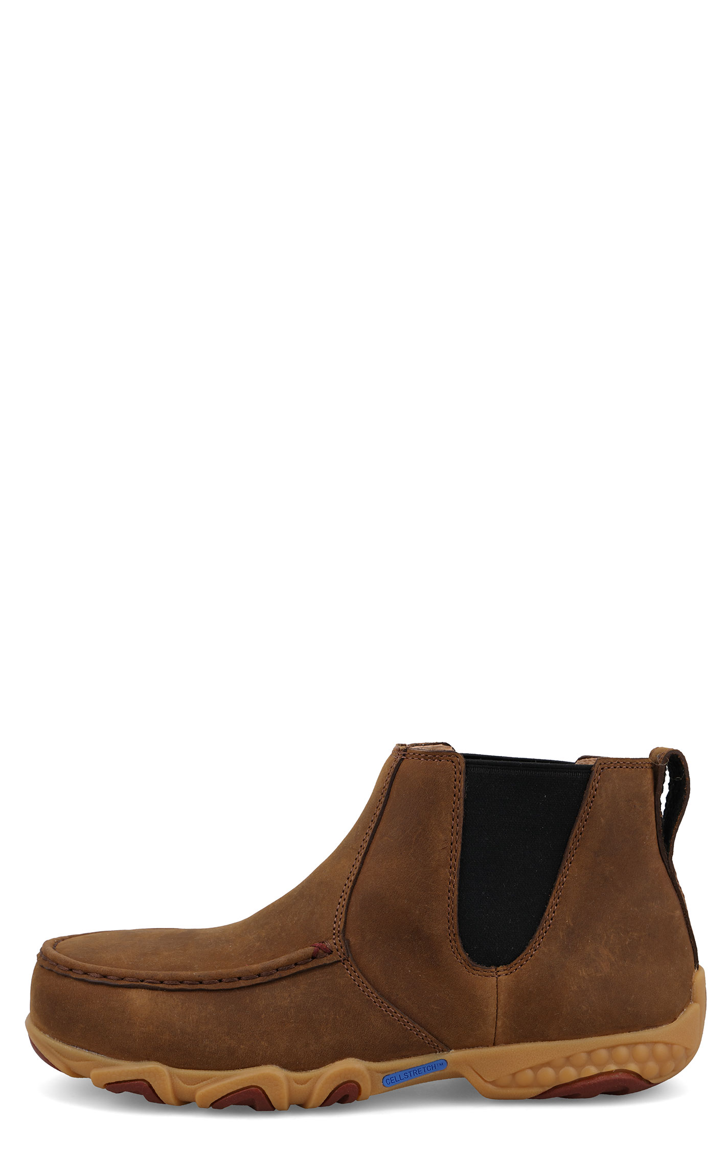 Twisted X Women's Brown CellStretch Round Composite Toe Chelsea Work Boot - Image 1