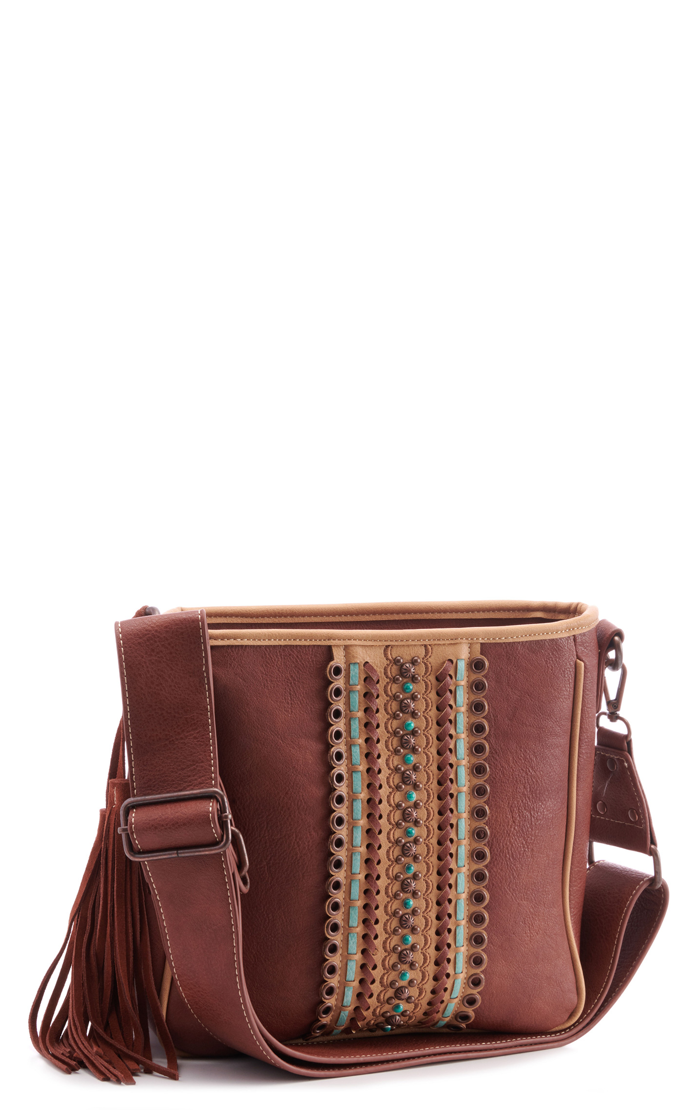M&F Western Laney Concealed Weapon Messenger Bag - Image 1