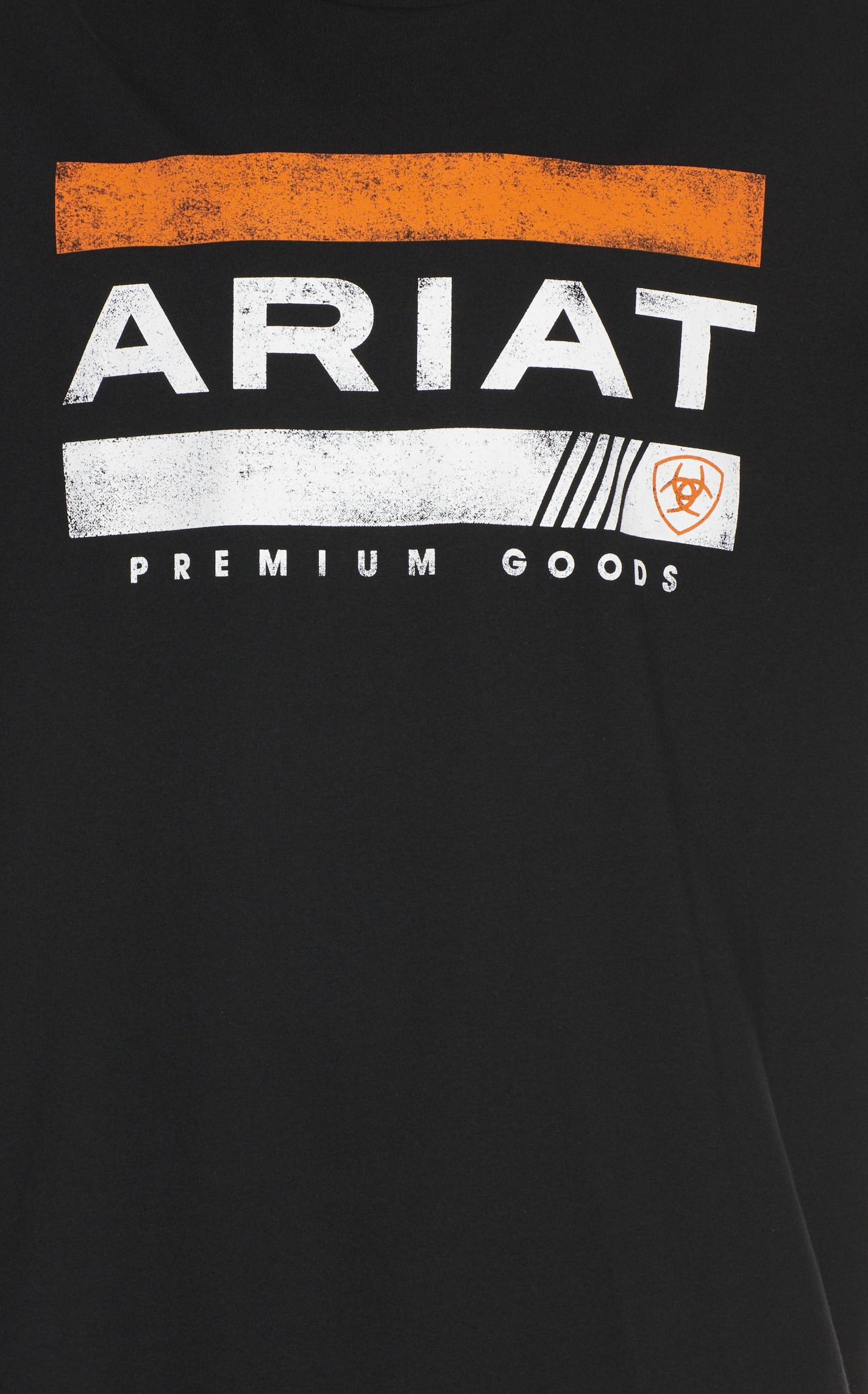 Ariat Men's Black Bar Stripe Logo T-Shirt - Image 1