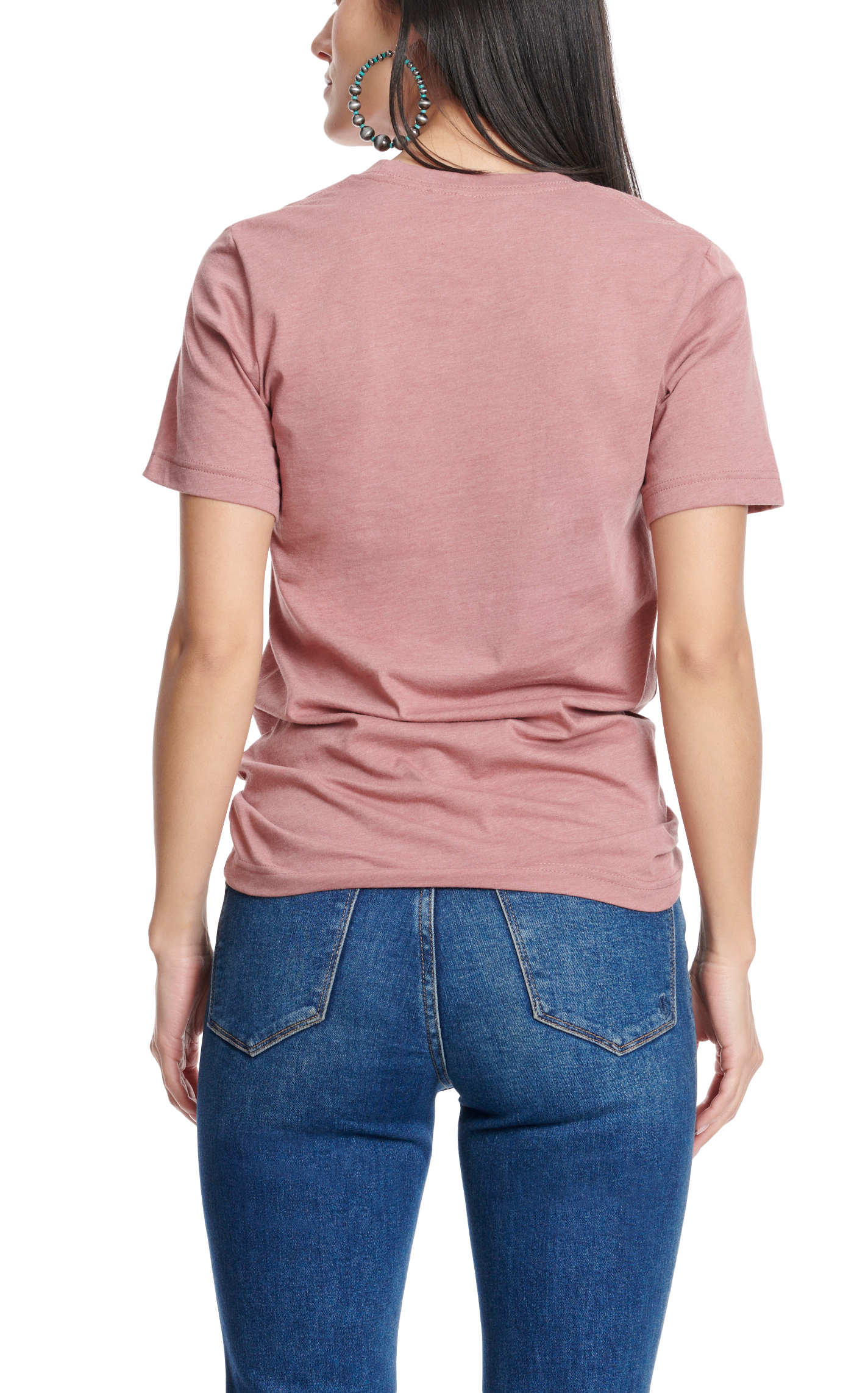 Jazzy Belle Women's Dusty Pink Triple Diamond Cactus Graphic Short Sleeve T-Shirt - Image 1