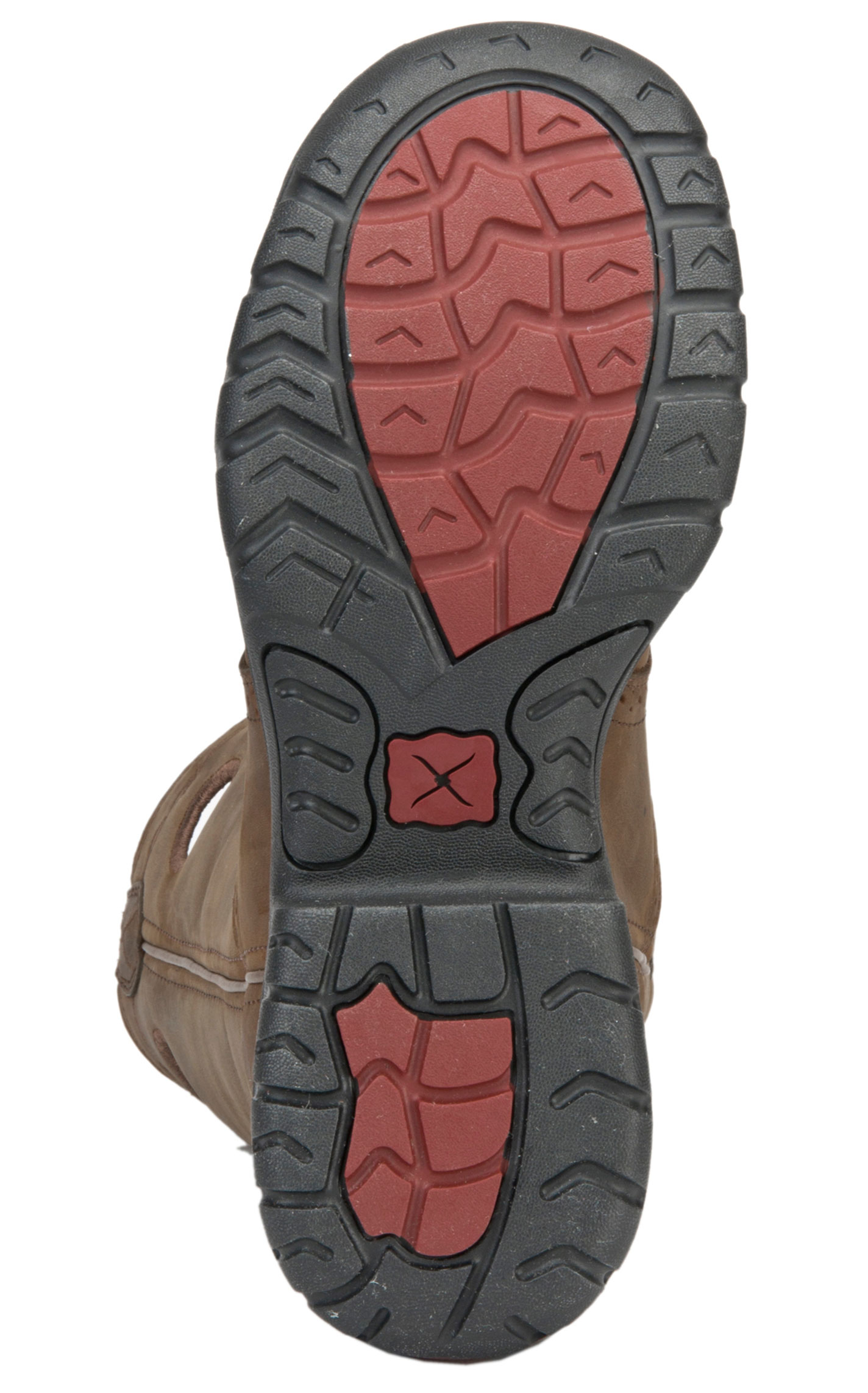 Twisted X Men's All Around Distressed Brown Saddle Vamp Pull On Work Boot - Image 1