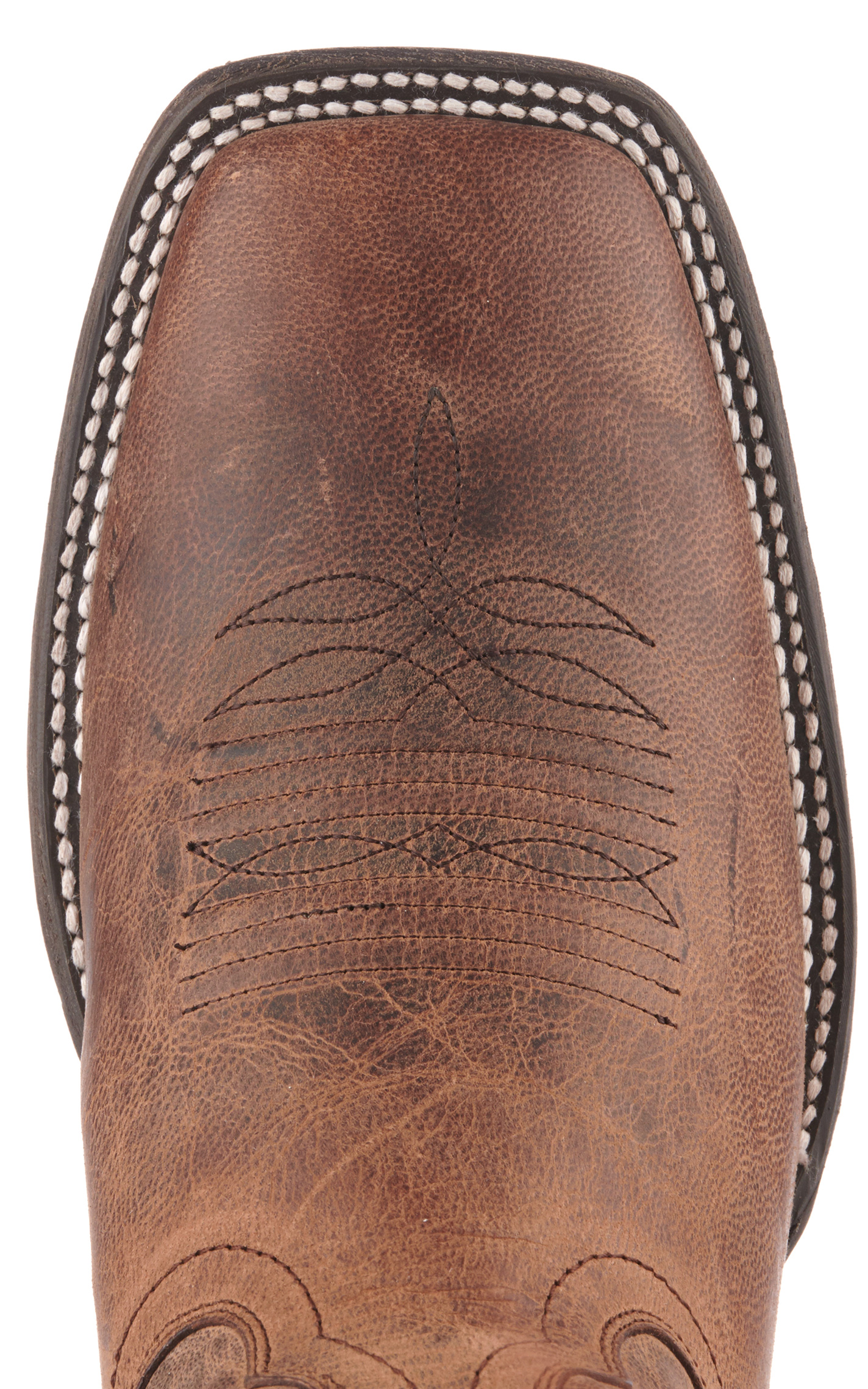 Ariat Men's Circuit Patriot Weathered Tan Embroidered Flag Wide Square Toe Cowboy Boots - Image 1