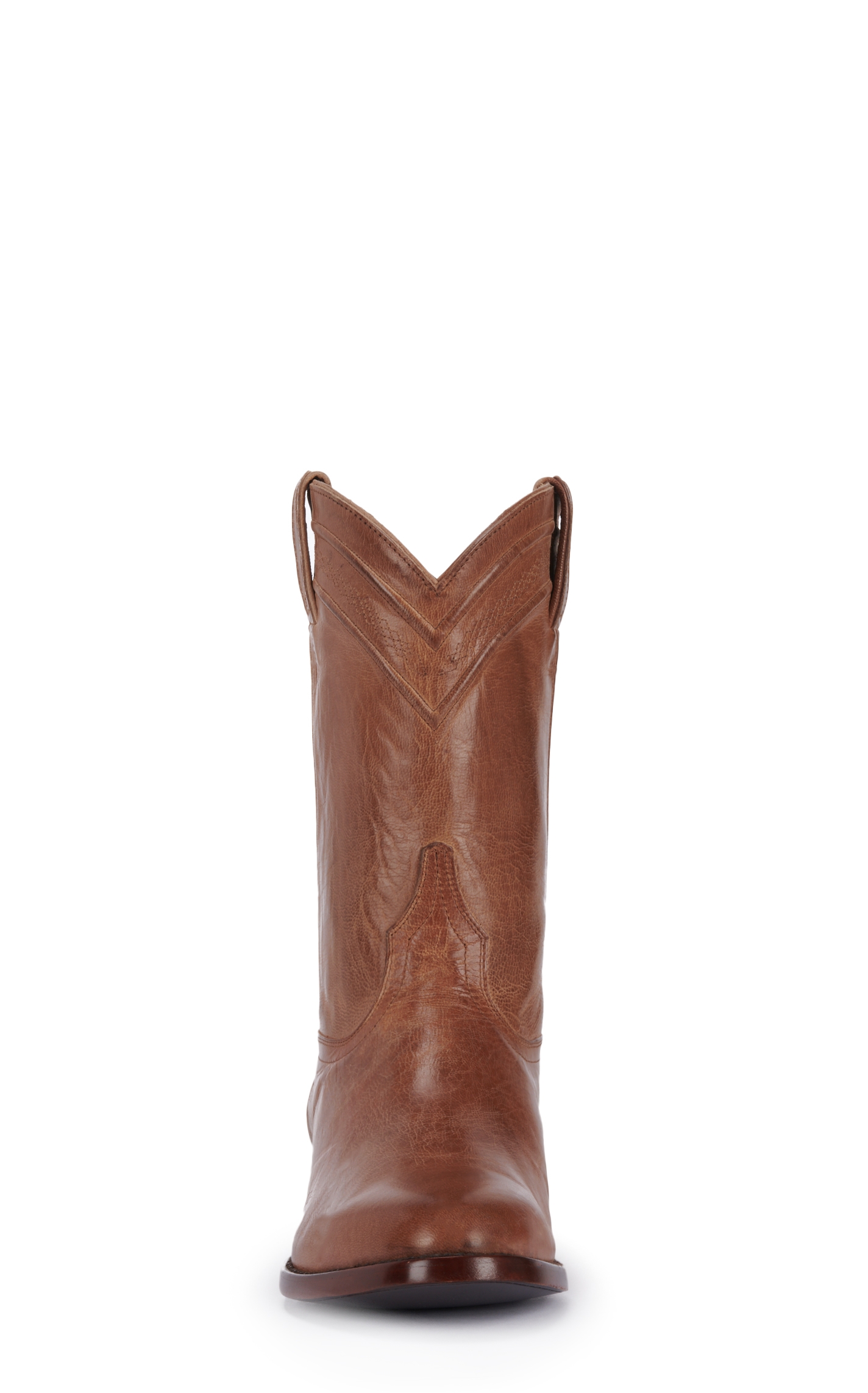JRC & Sons Men's Todd Mad Dog Goat Leather Round Toe Roper Boot in Tan - Image 1