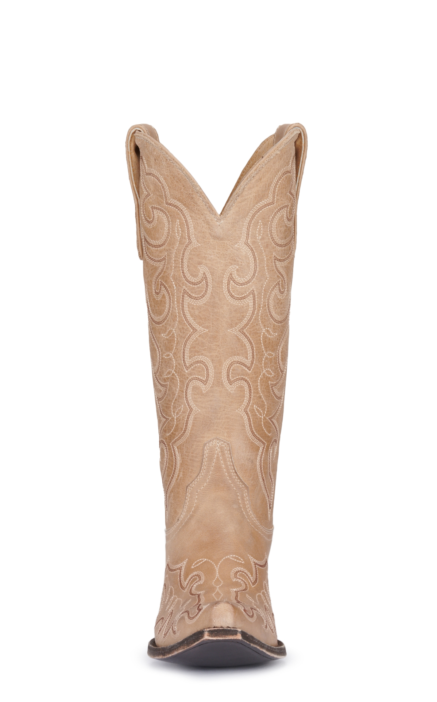 Cavender’s Women’s Bone Leather Embroidered Snip Toe Cowboy Boots - Image 1