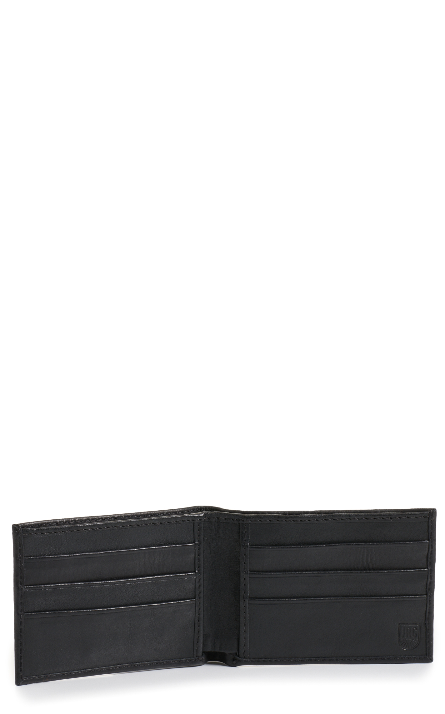 JRC & Sons Men's Black Ranch Hand Leather Bifold Wallet - Image 1