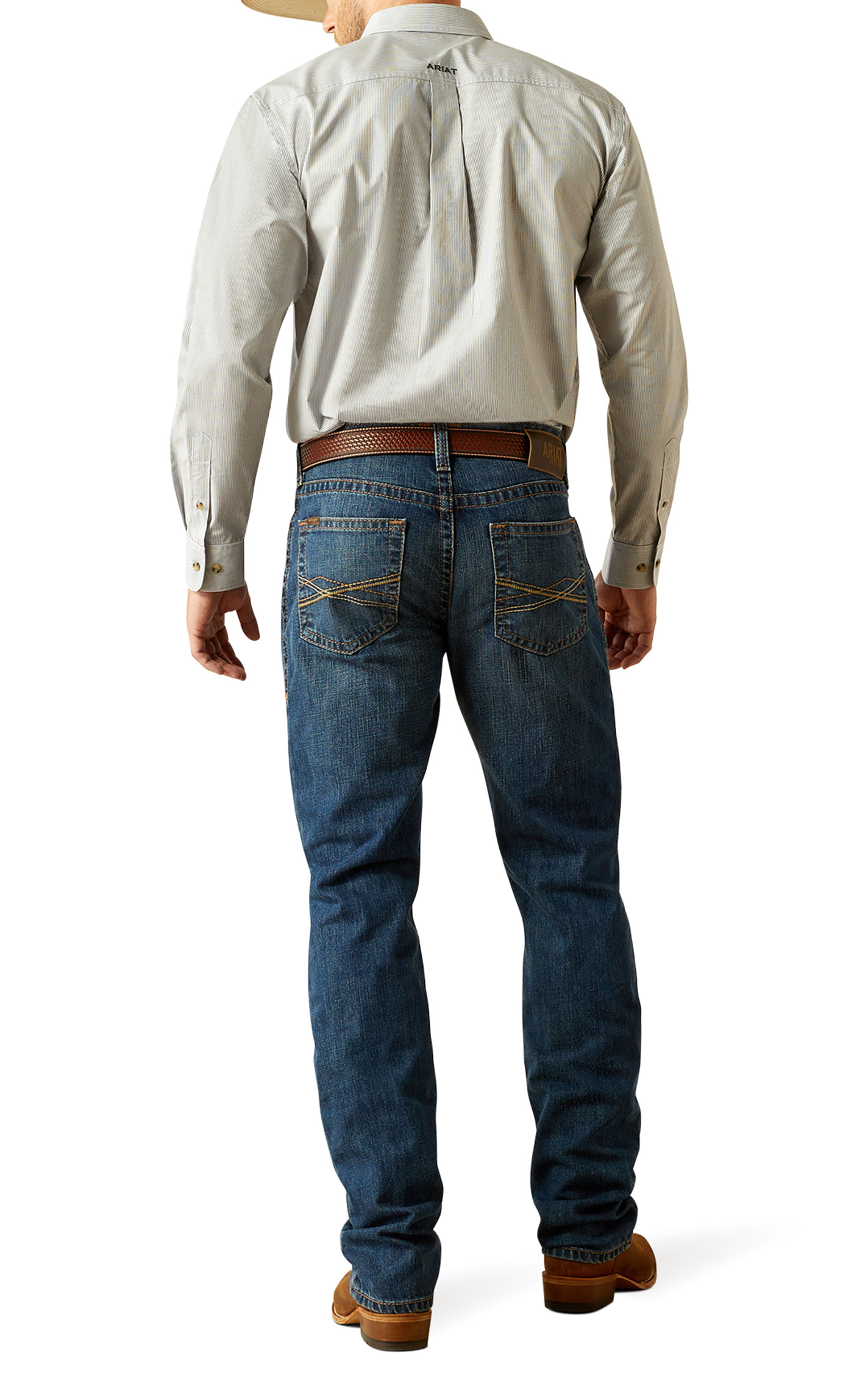 Ariat Men's M4 Norwich Newton Dark Straight Jeans - Image 1