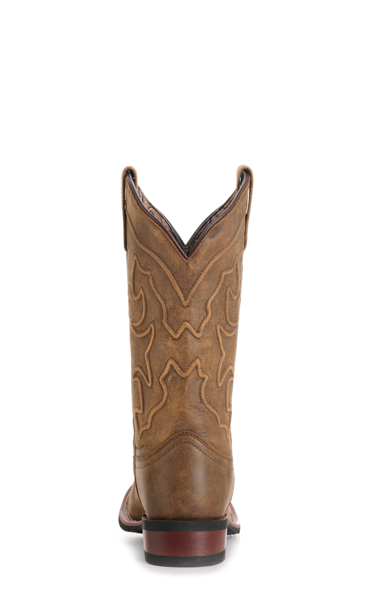 Laredo Women’s Megan Tan Stockman Broad Square Toe Cowboy Boots - Image 1