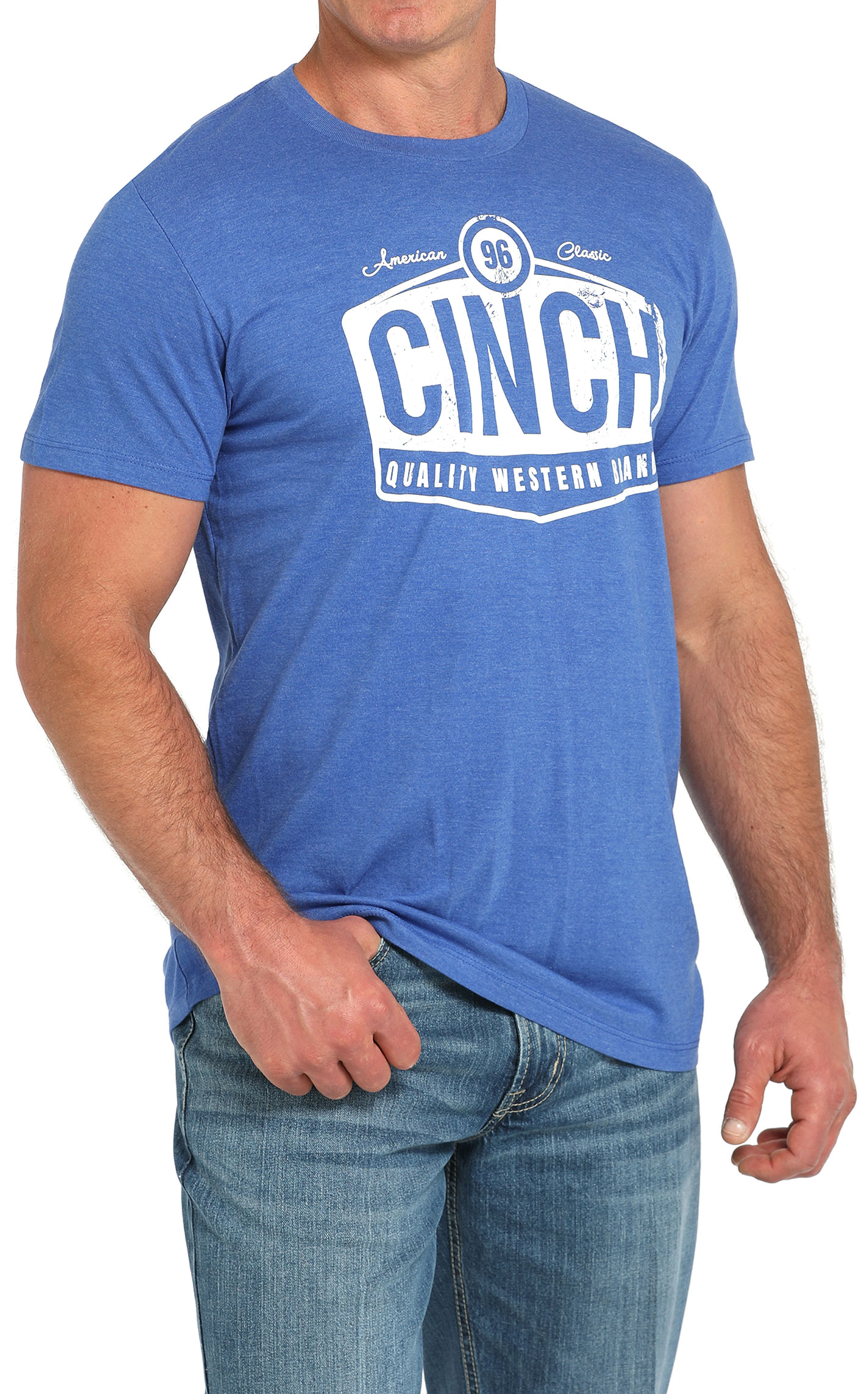 Cinch Men's Royal Blue Cinch Logo Graphic T-Shirt - Image 1